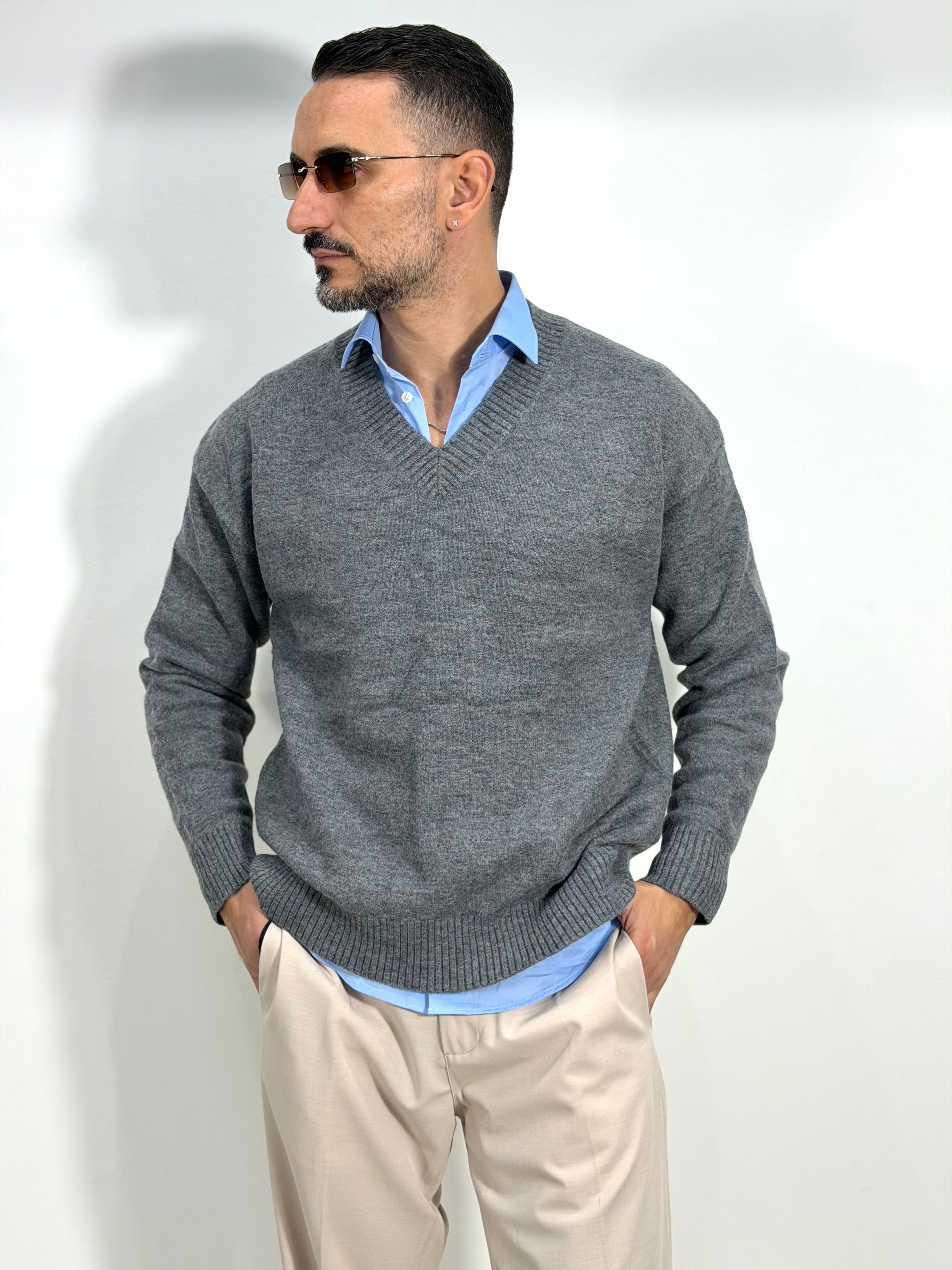 PULLOVER SCOLLO V