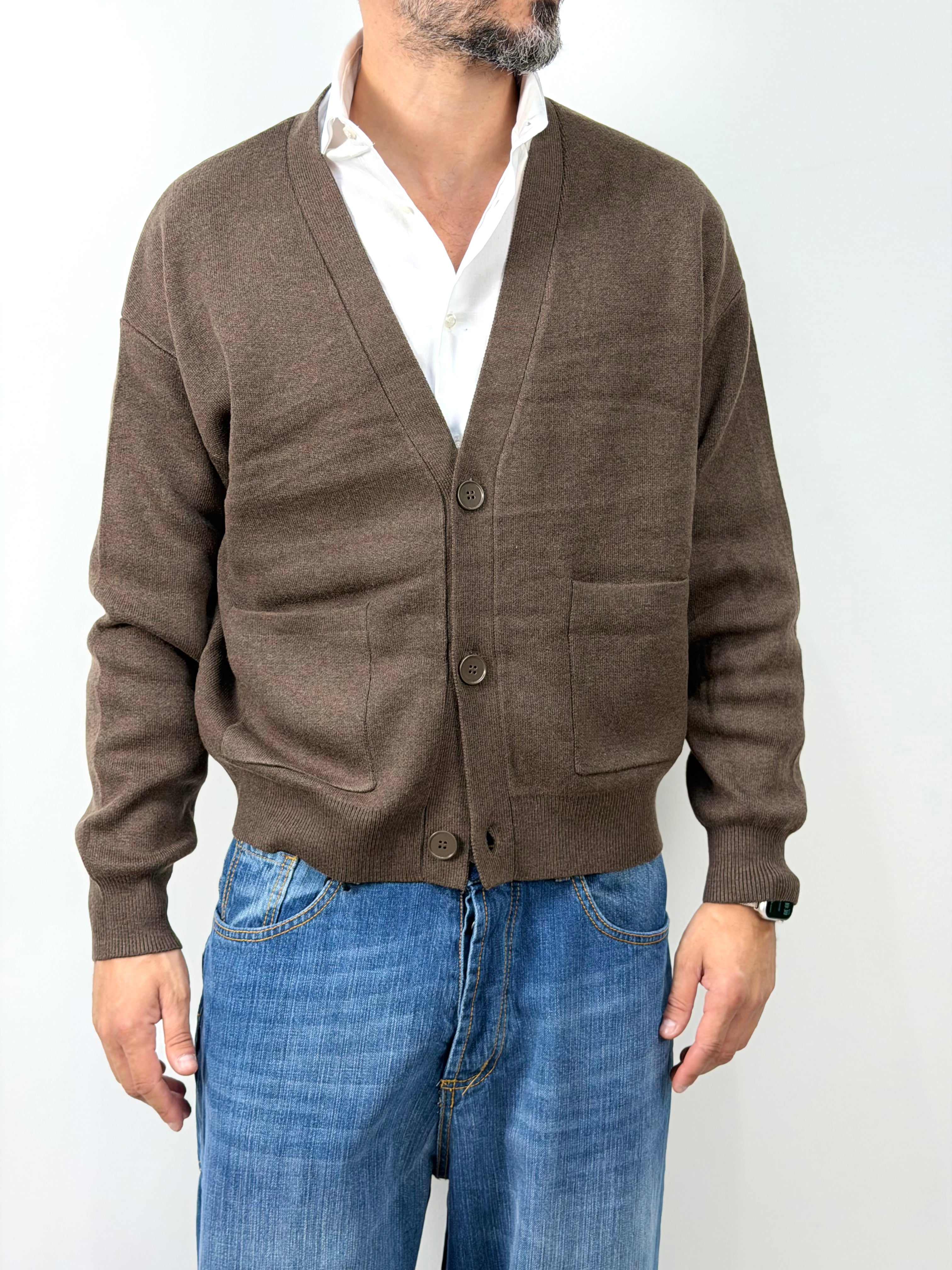 CARDIGAN CROP CON TASCHE