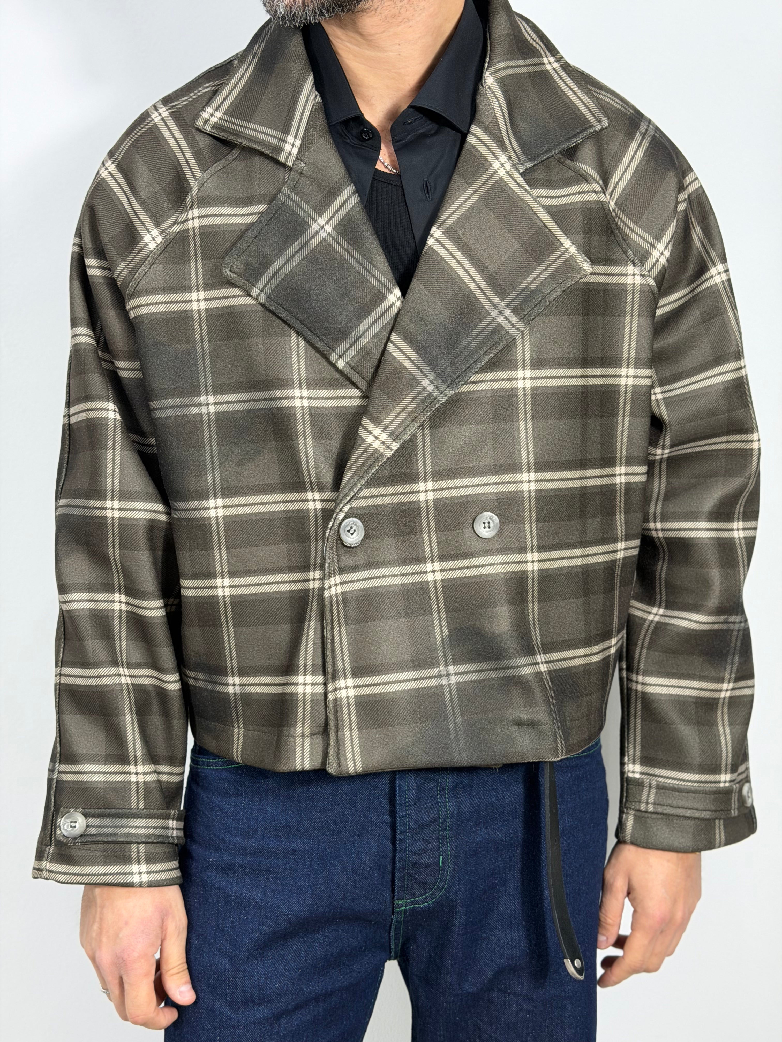 GIACCA CROP TARTAN