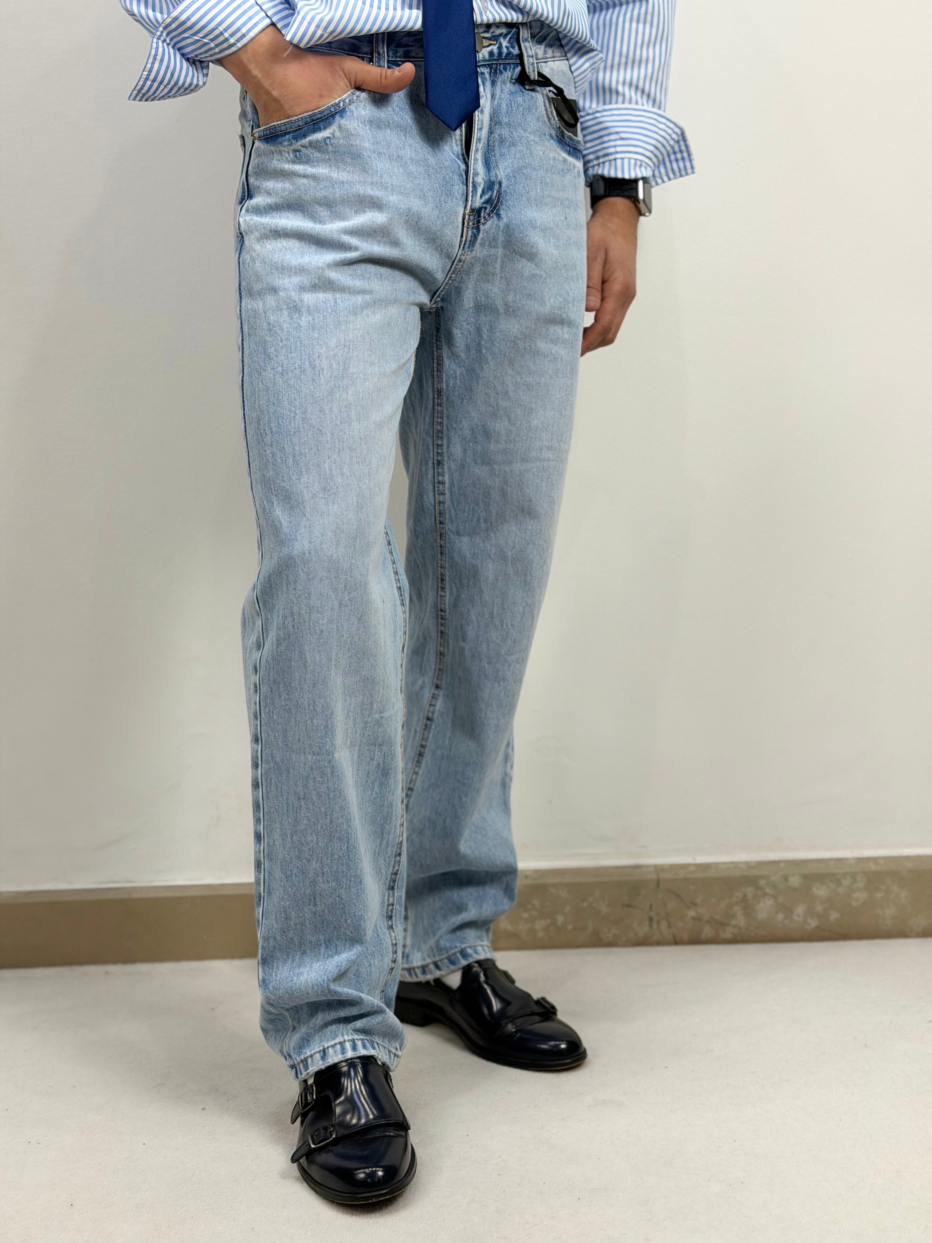 DENIM IN TELA FISSA SKY