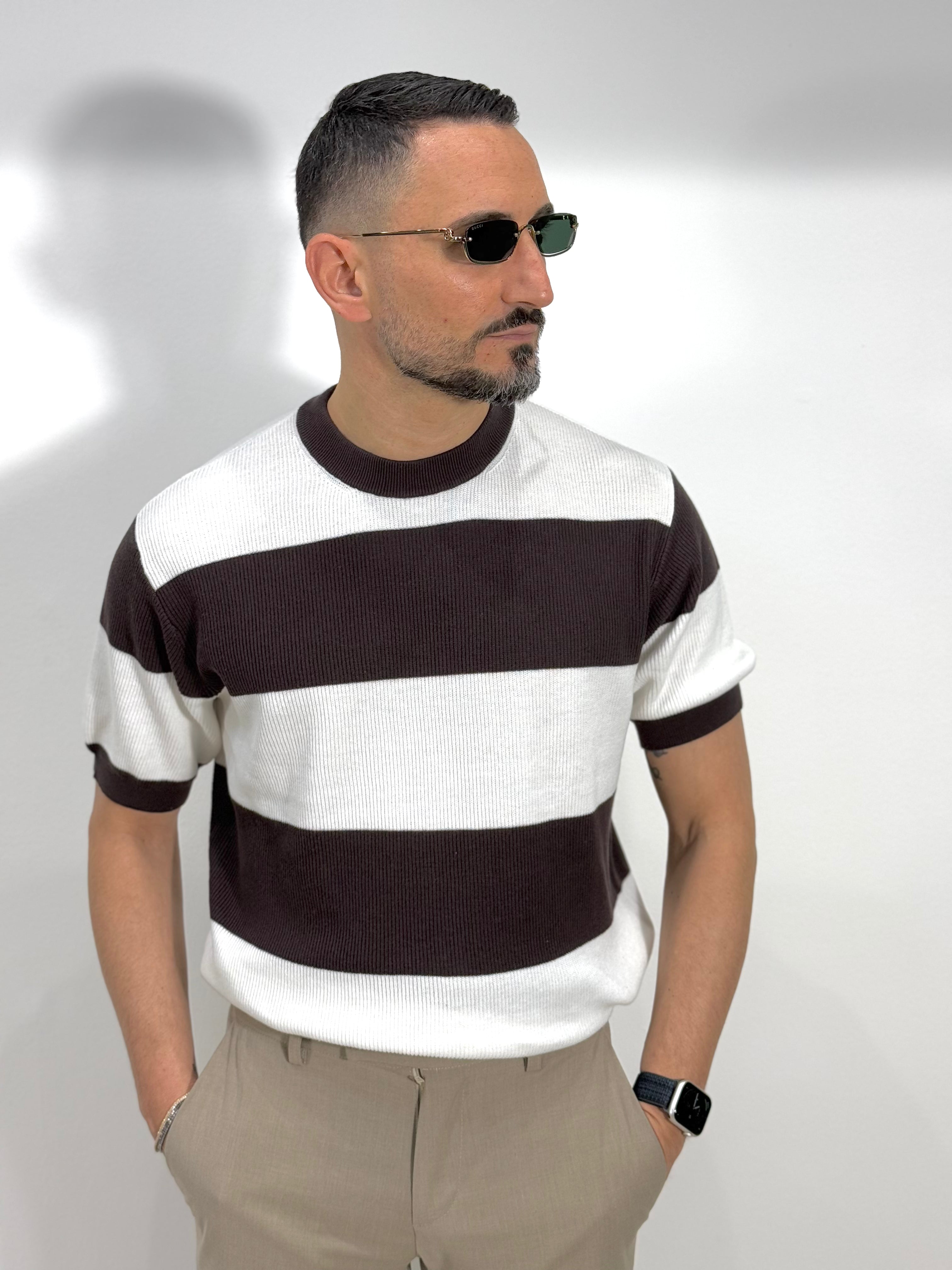 MAGLIA FILO RIGATA