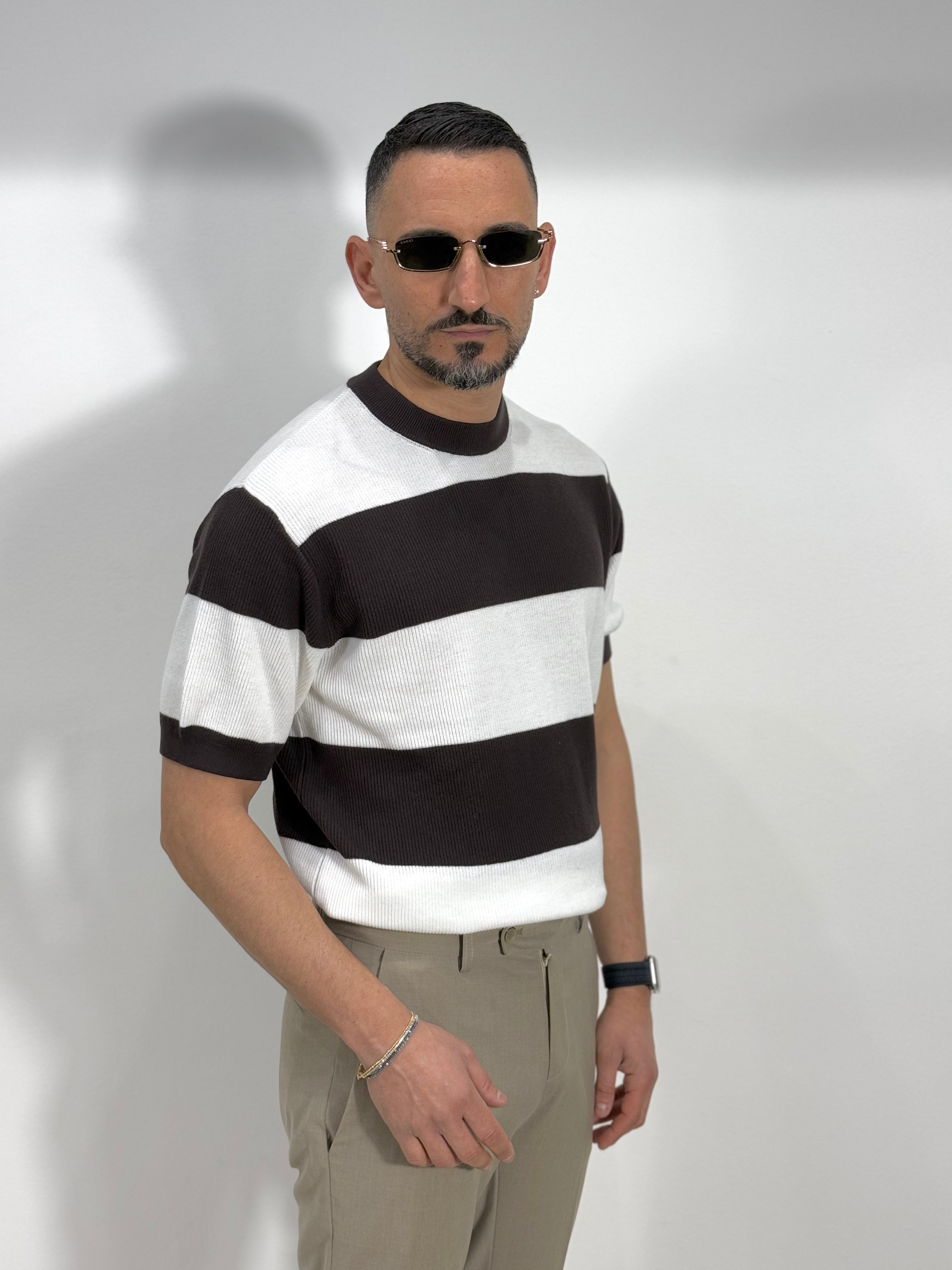 MAGLIA FILO RIGATA