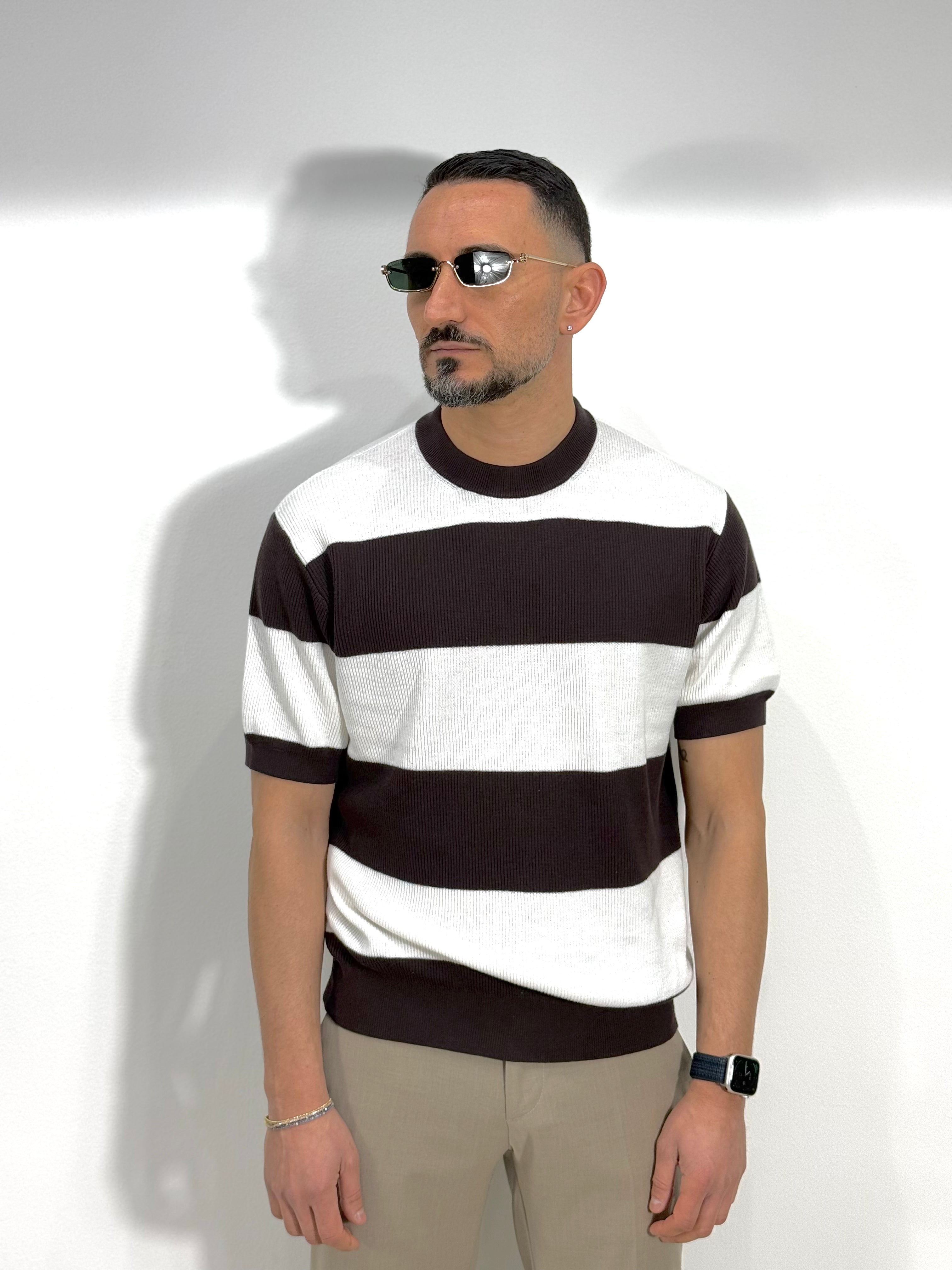 MAGLIA FILO RIGATA