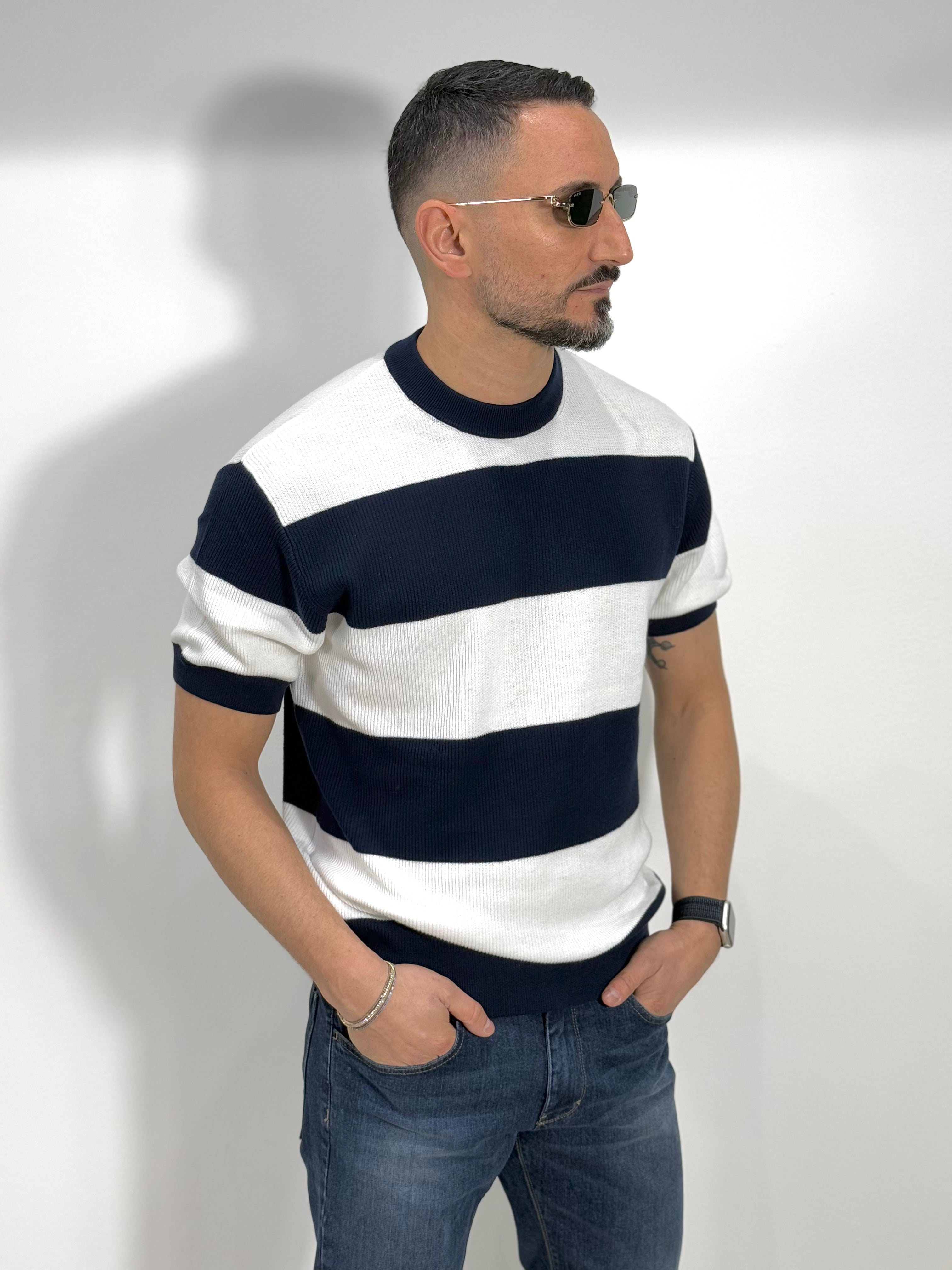 MAGLIA FILO RIGATA