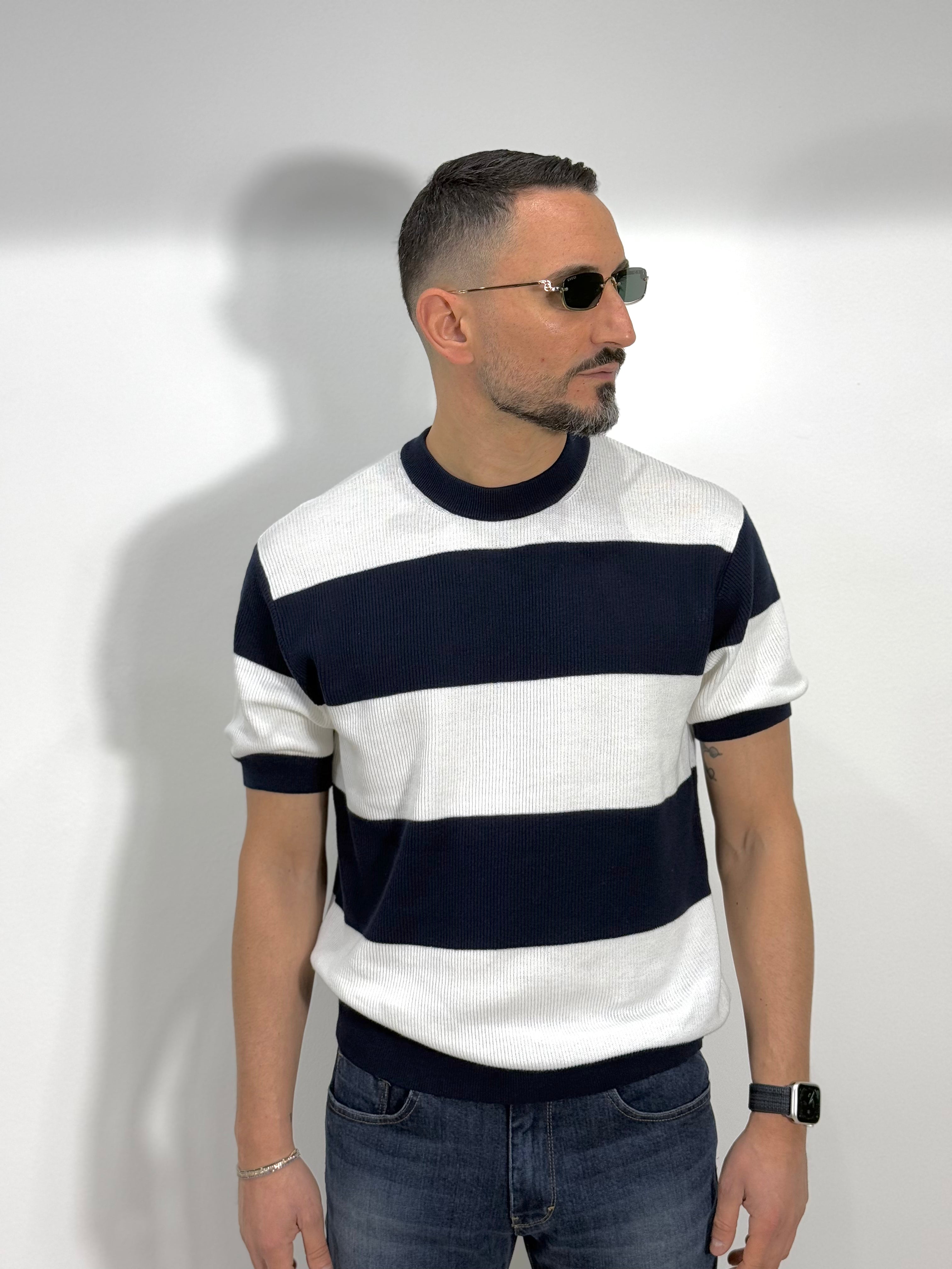 MAGLIA FILO RIGATA