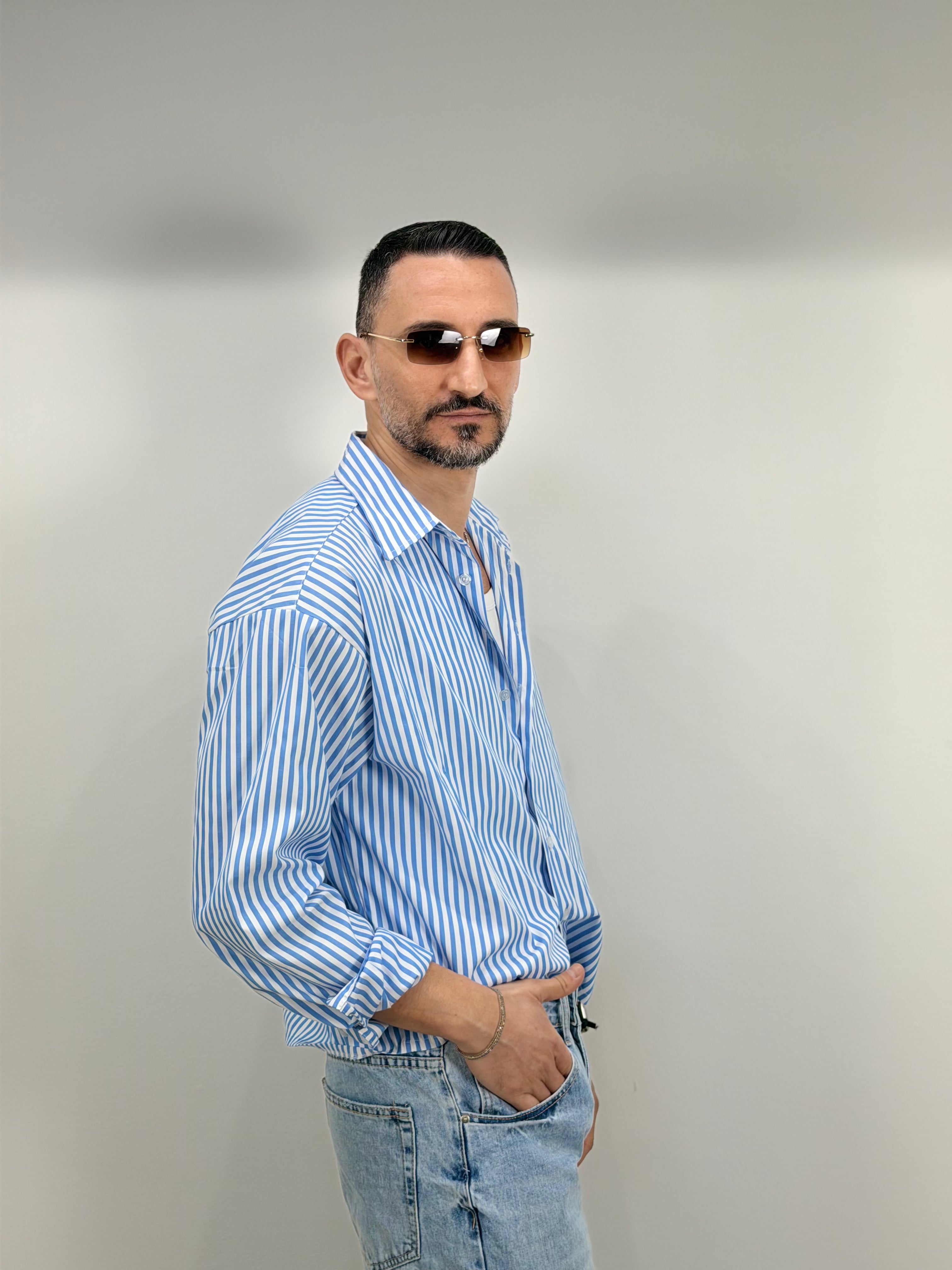 CAMICIA CROP RIGA LARGA