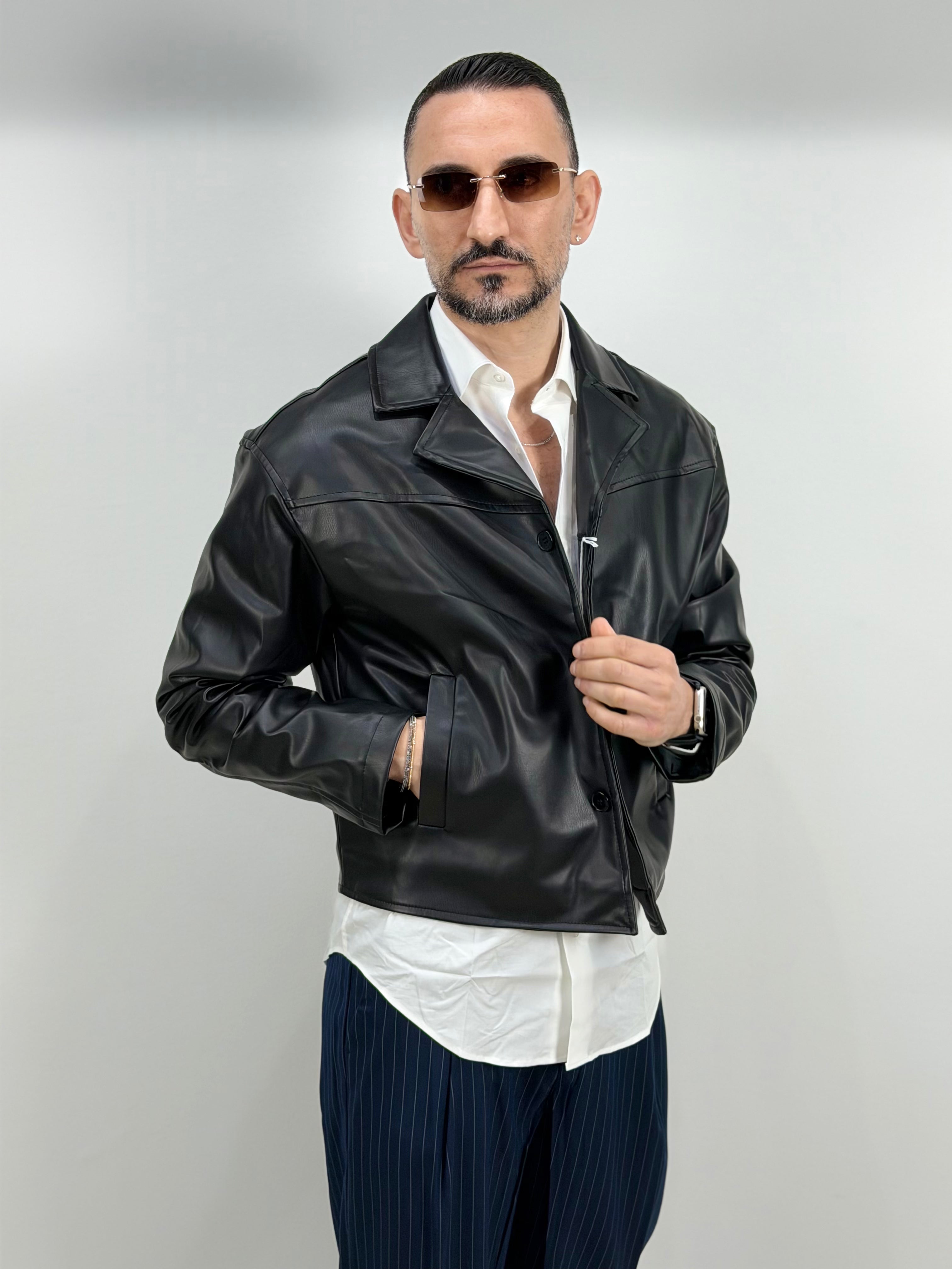 BOARD JACKET IN ECOPELLE