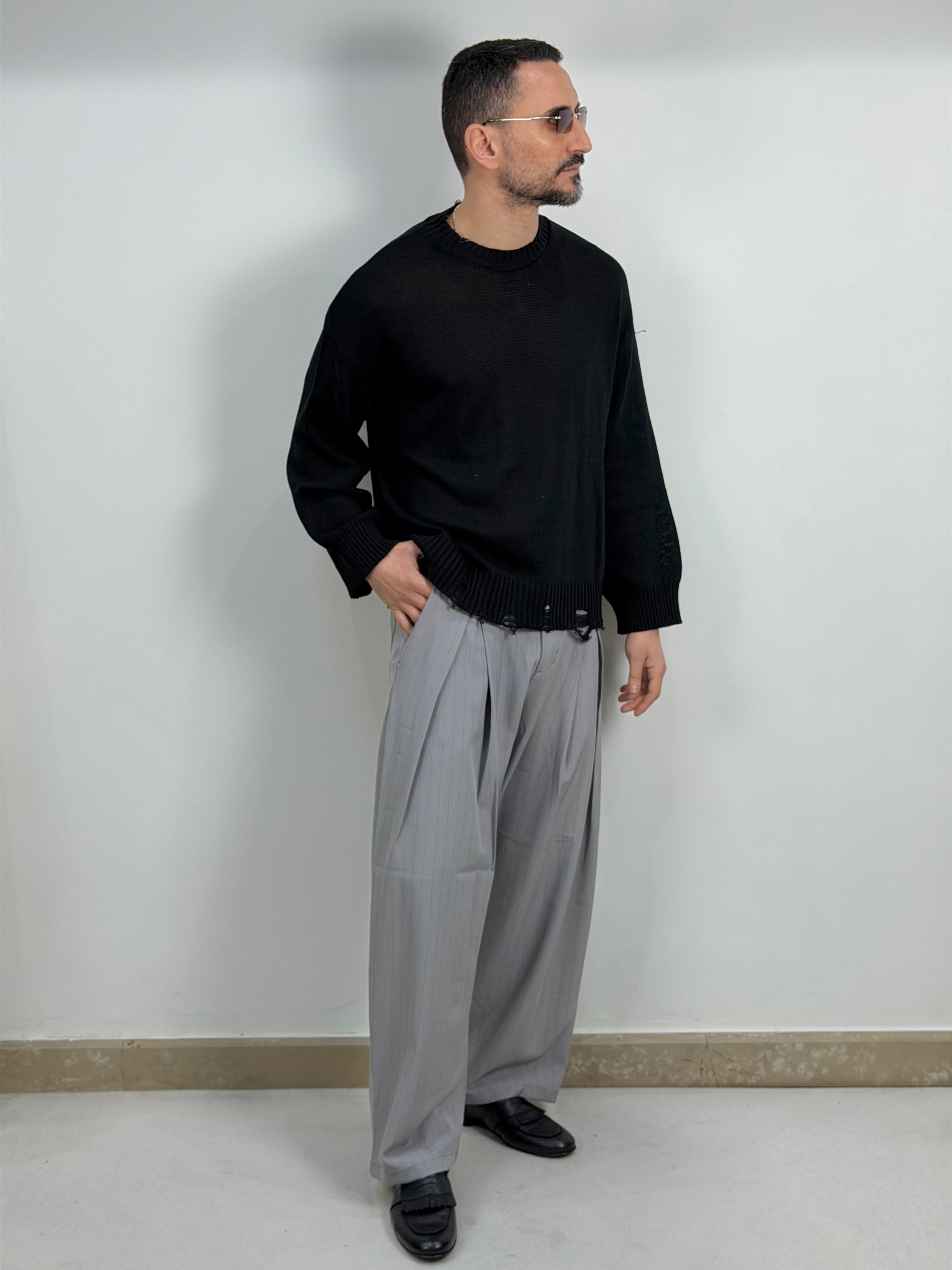 PANTALONE SUPER PINCES GESSATO