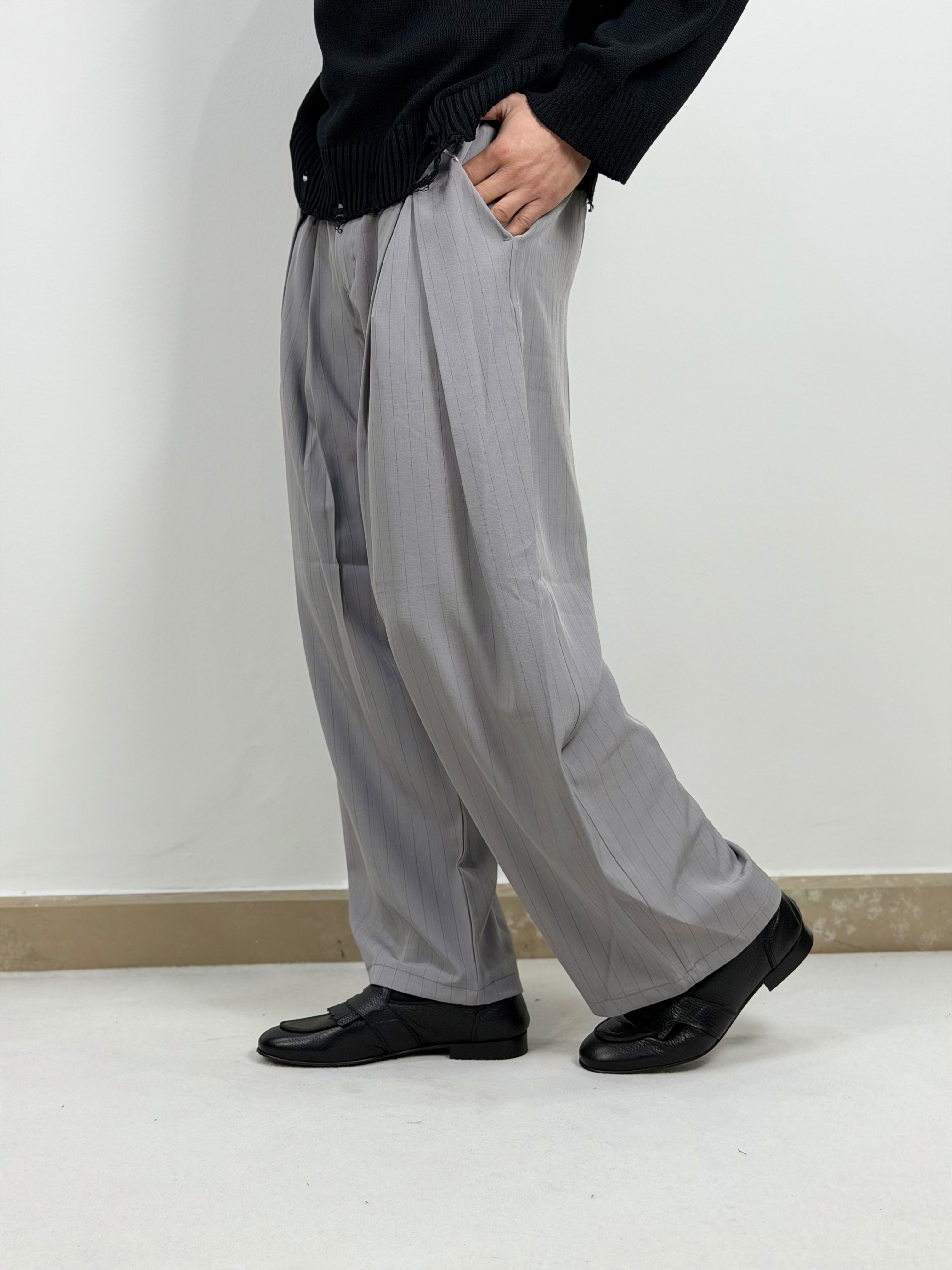 PANTALONE SUPER PINCES GESSATO