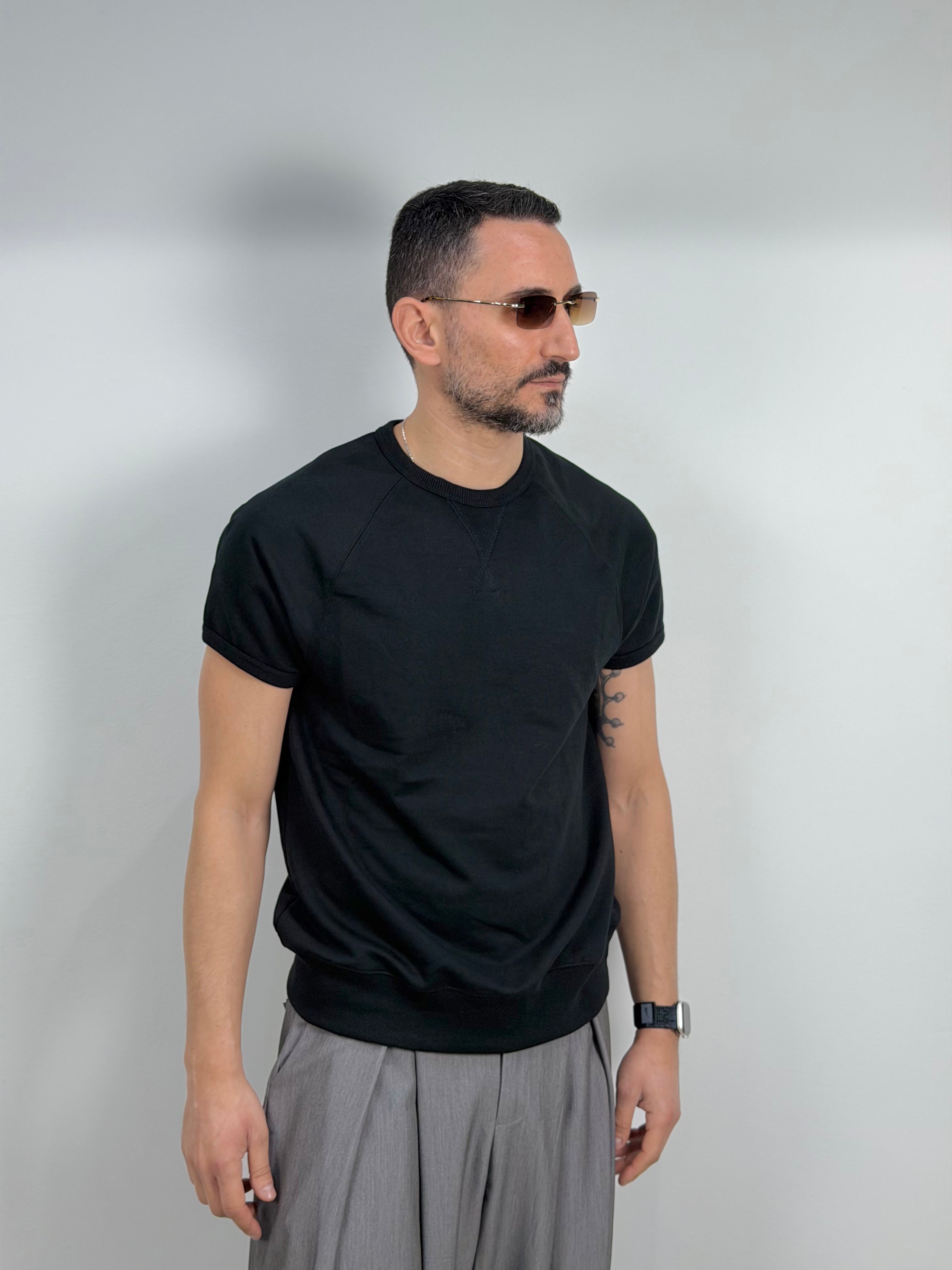 FELPA MANICA CORTA IN JERSEY