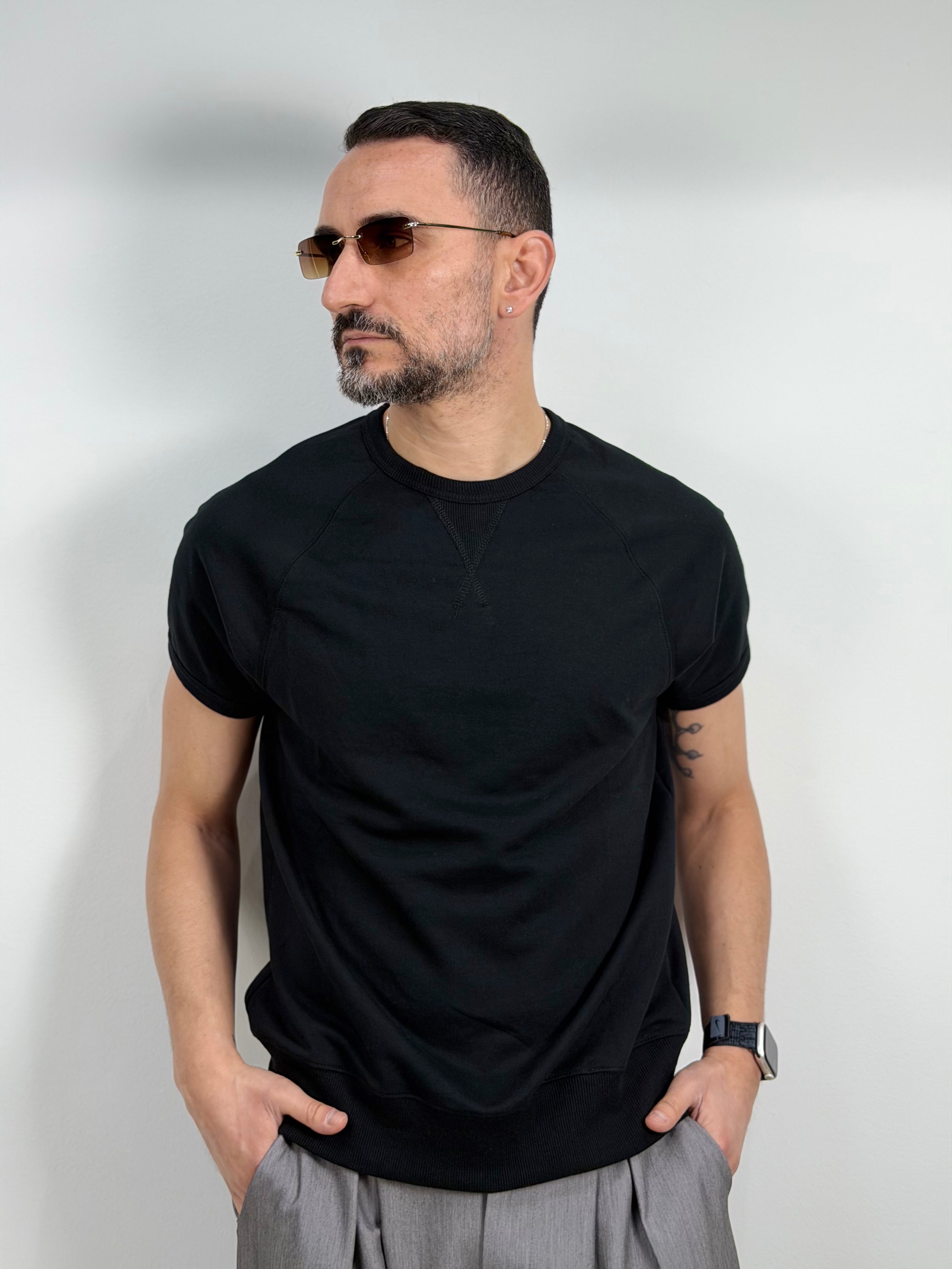 FELPA MANICA CORTA IN JERSEY