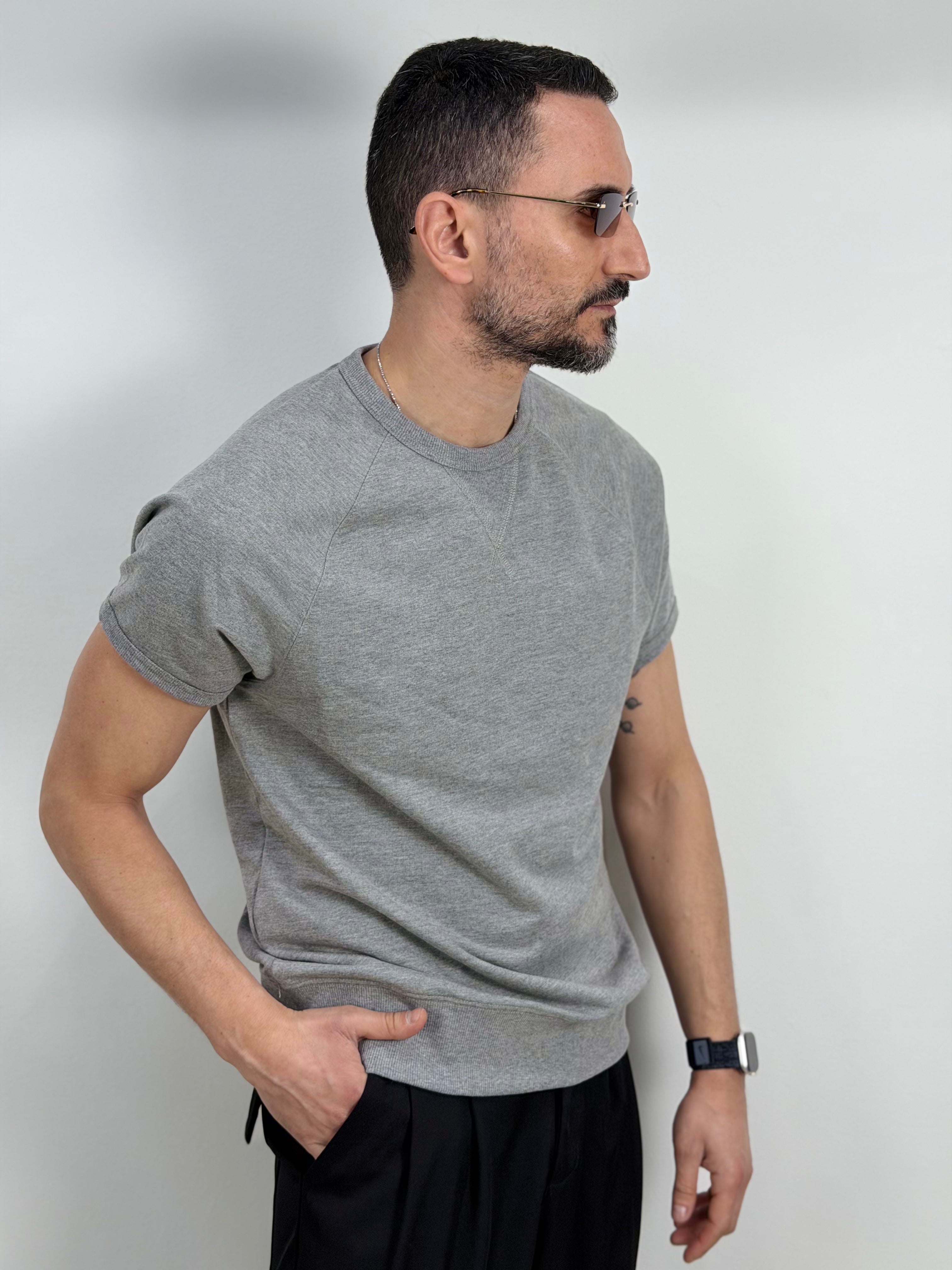 FELPA MANICA CORTA IN JERSEY