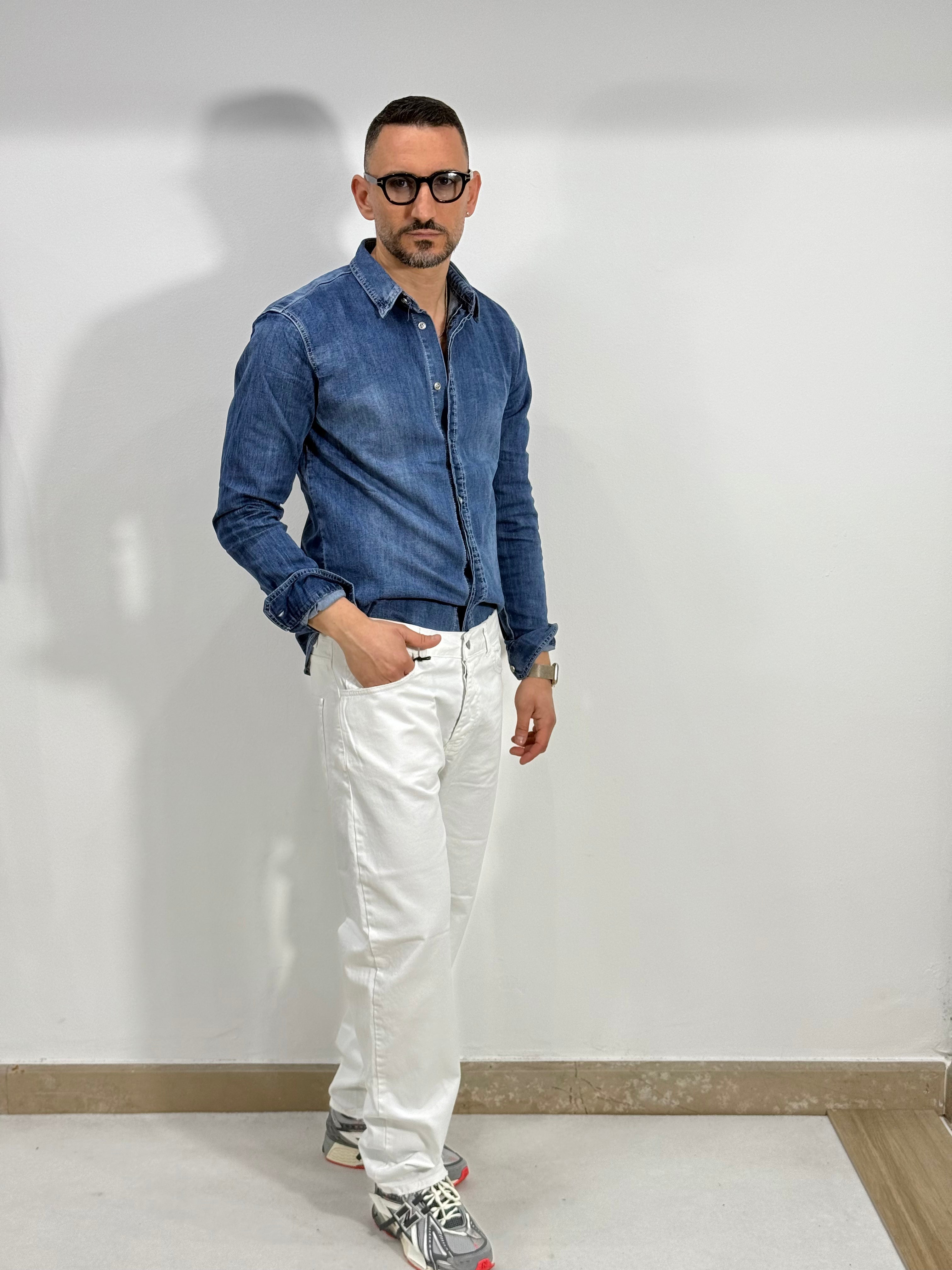 DENIM WHITE LOOSE FIT
