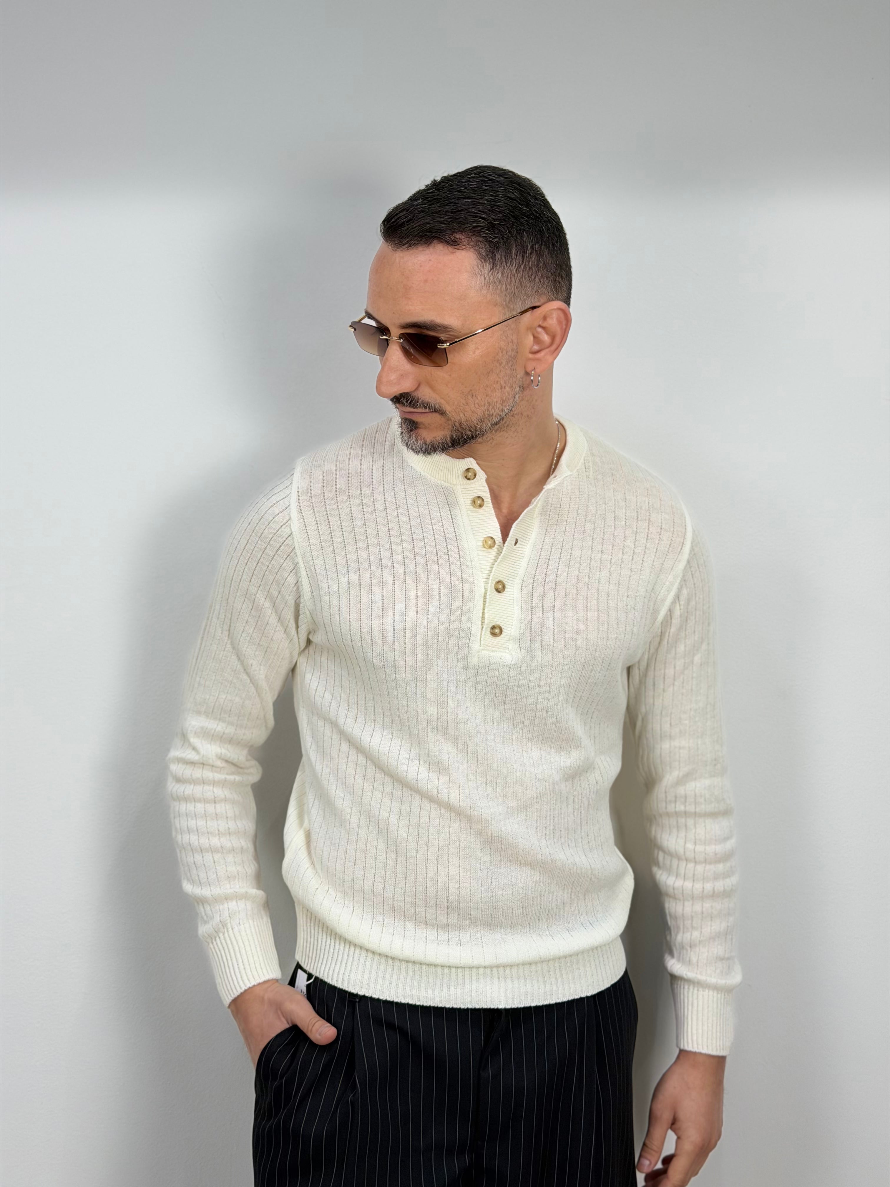 MAGLIA SERAFINO A COSTE LARGHE