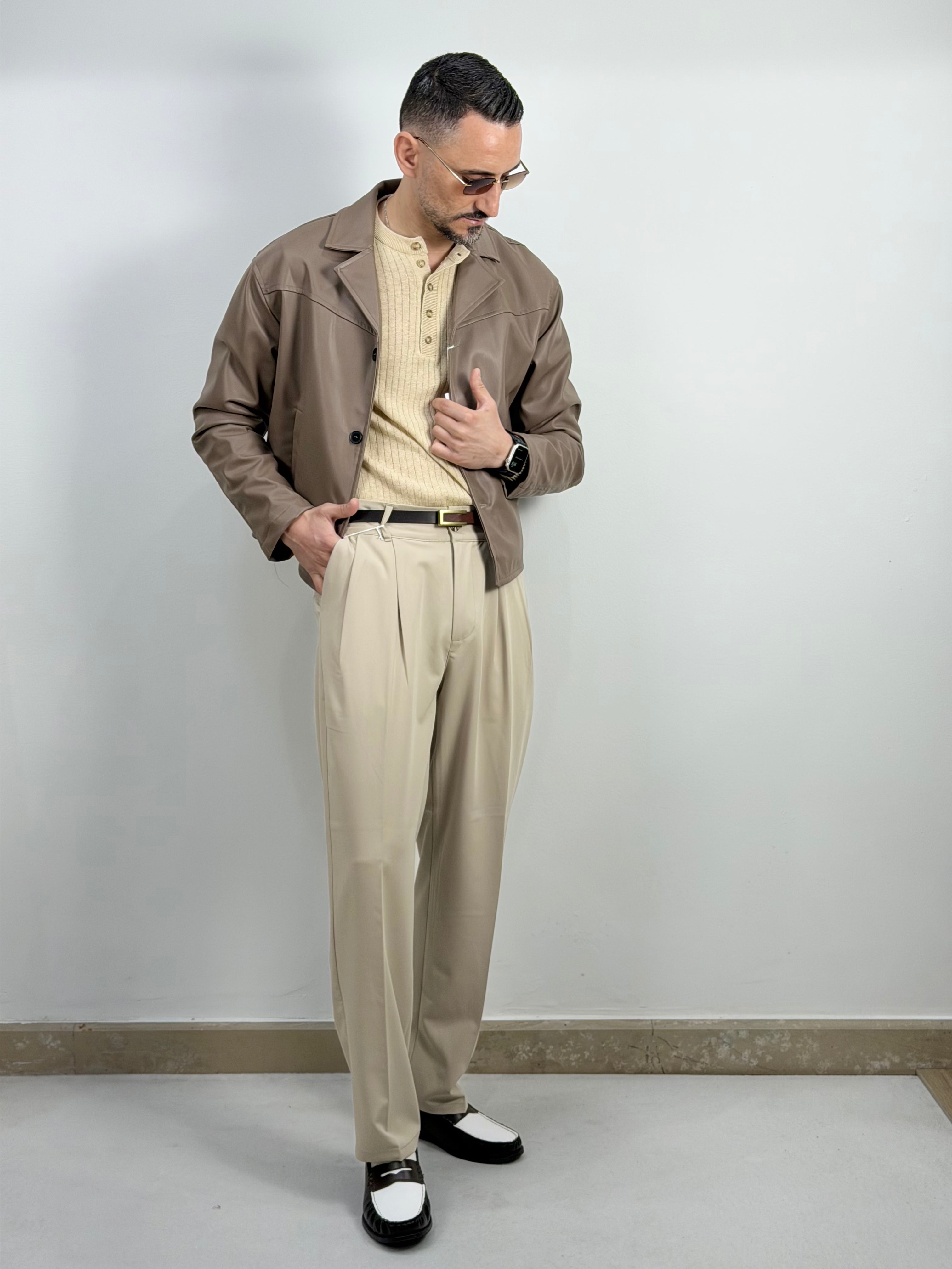 PANTALONI LOOSE FIT BUSTINO ALTO
