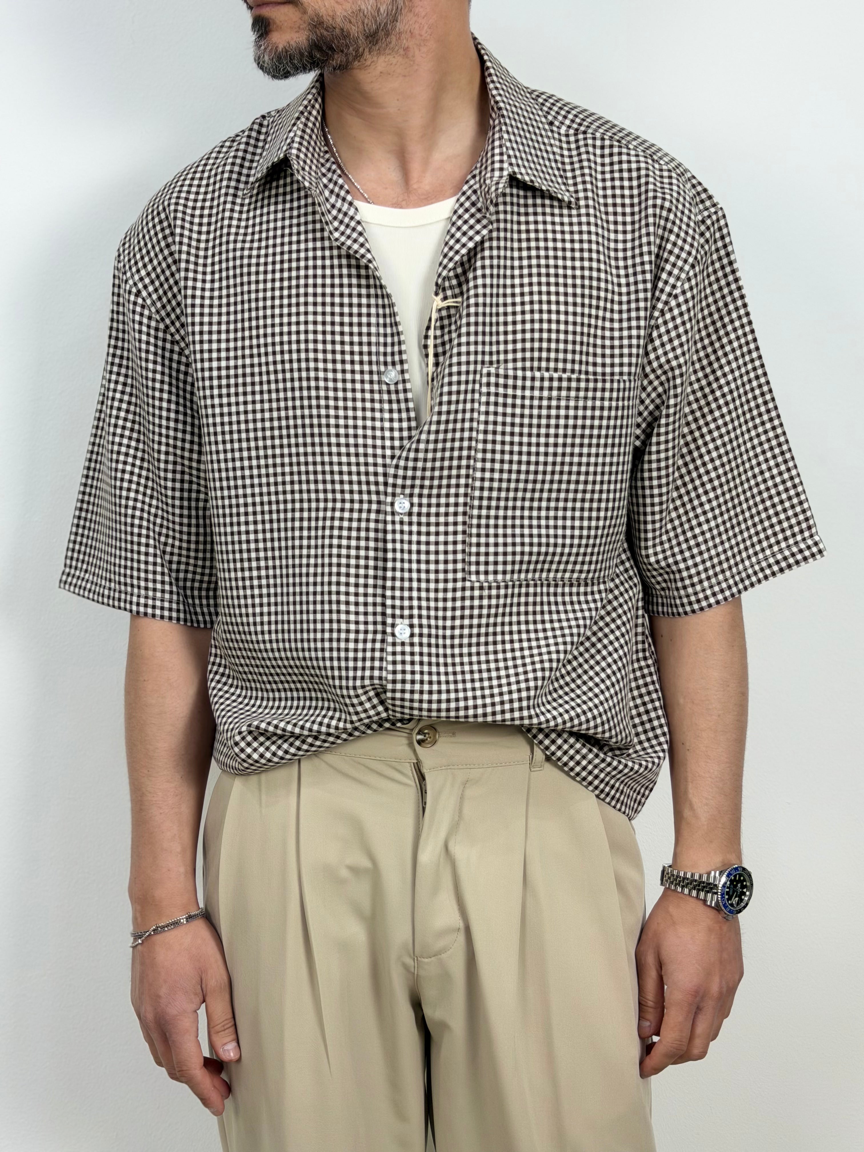 CAMICIA A QUADRI MANICA CORTA