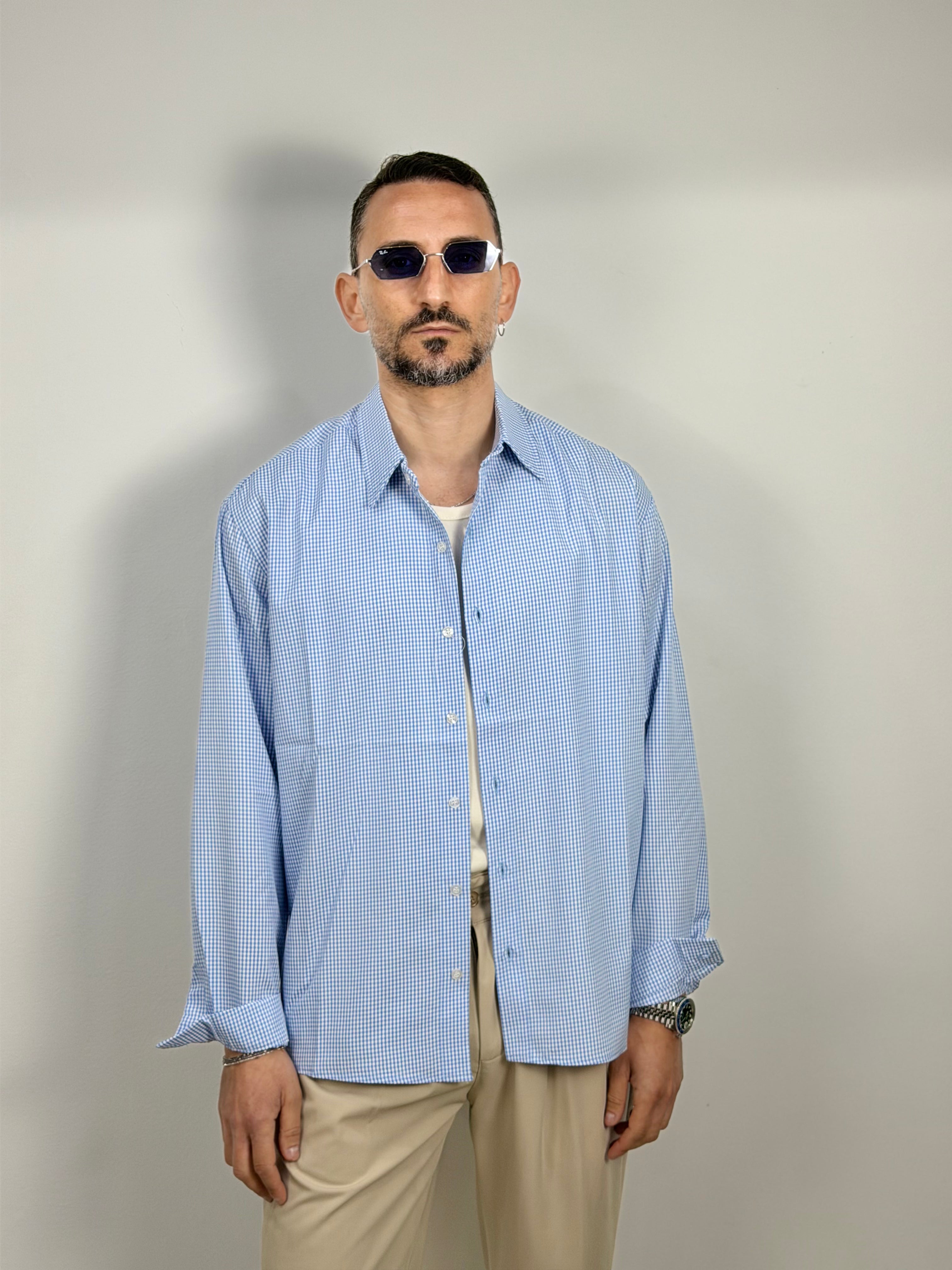 CAMICIA A QUADRI MANICA LUNGA