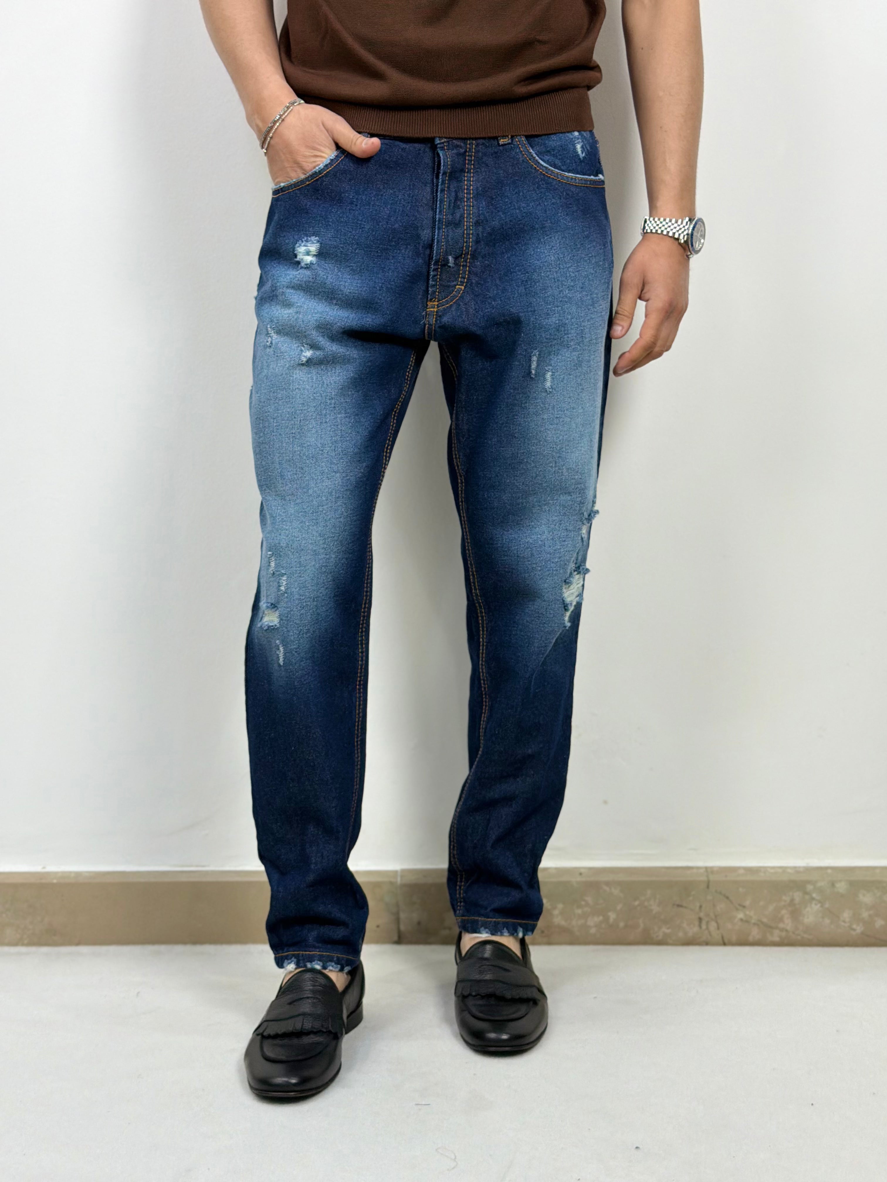 JEANS LAVAGGIO ZERO SLAVATO CAPRI FIT