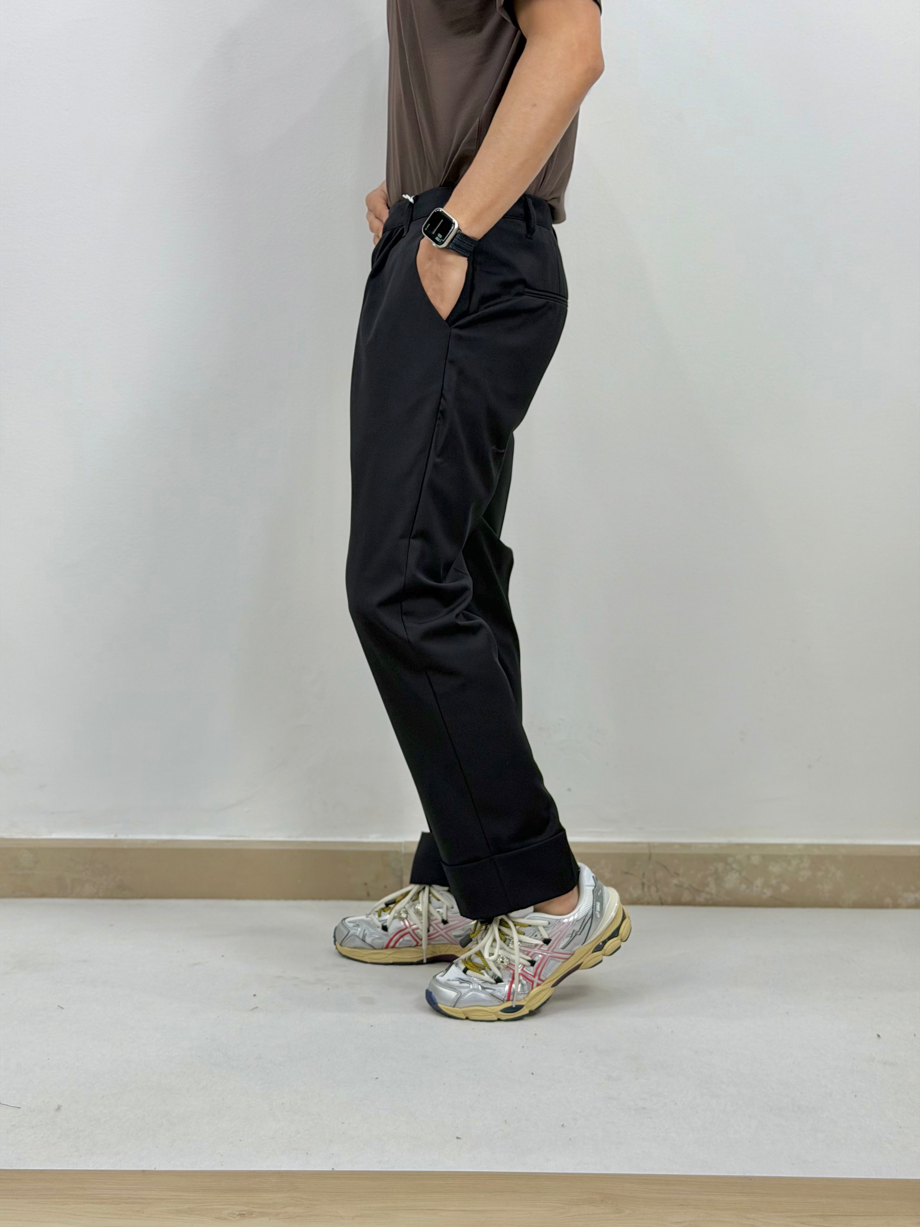 PANTALONI AMPIO RISVOLTO