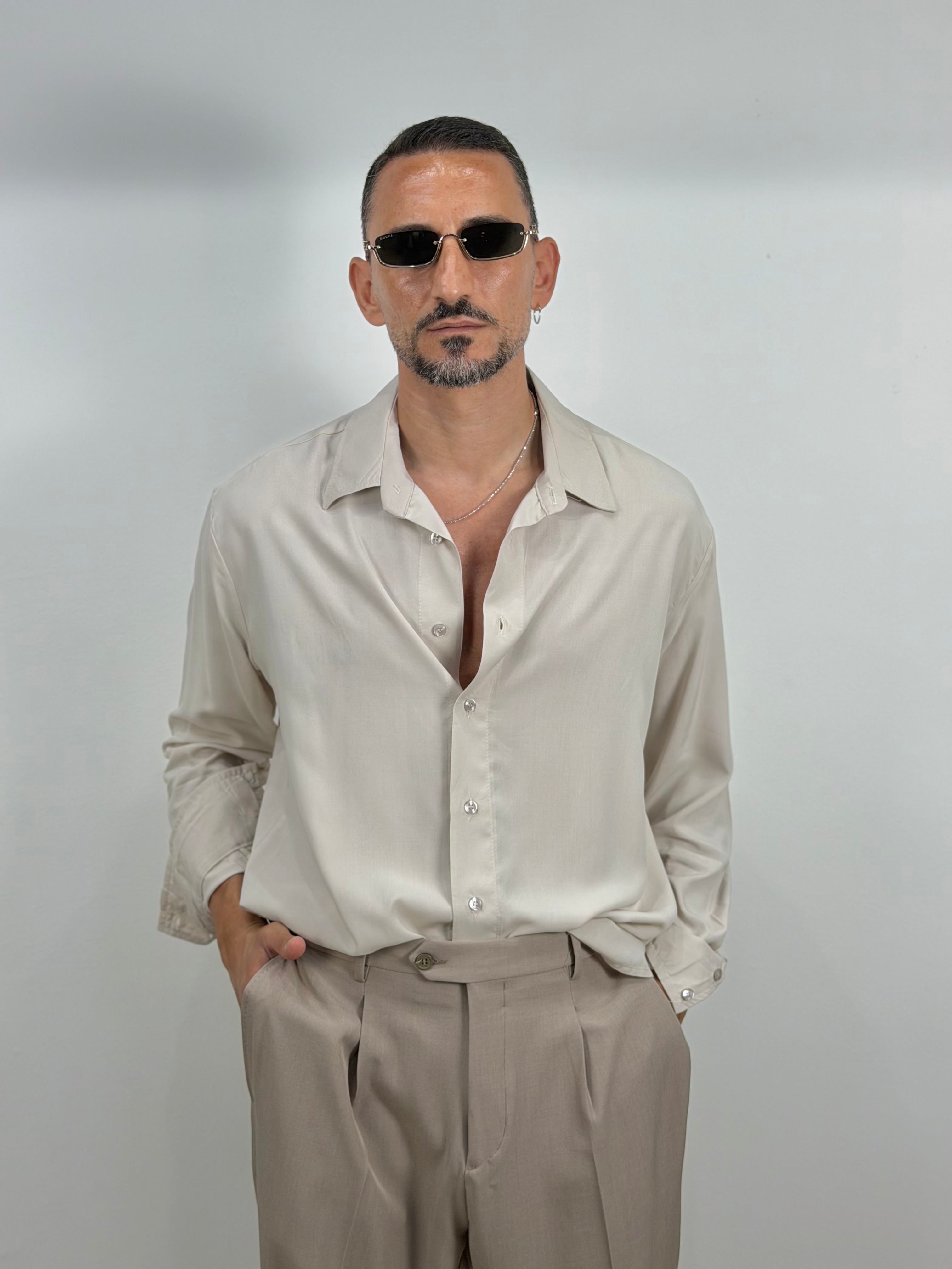 CAMICIA SIMIL SETA OVER