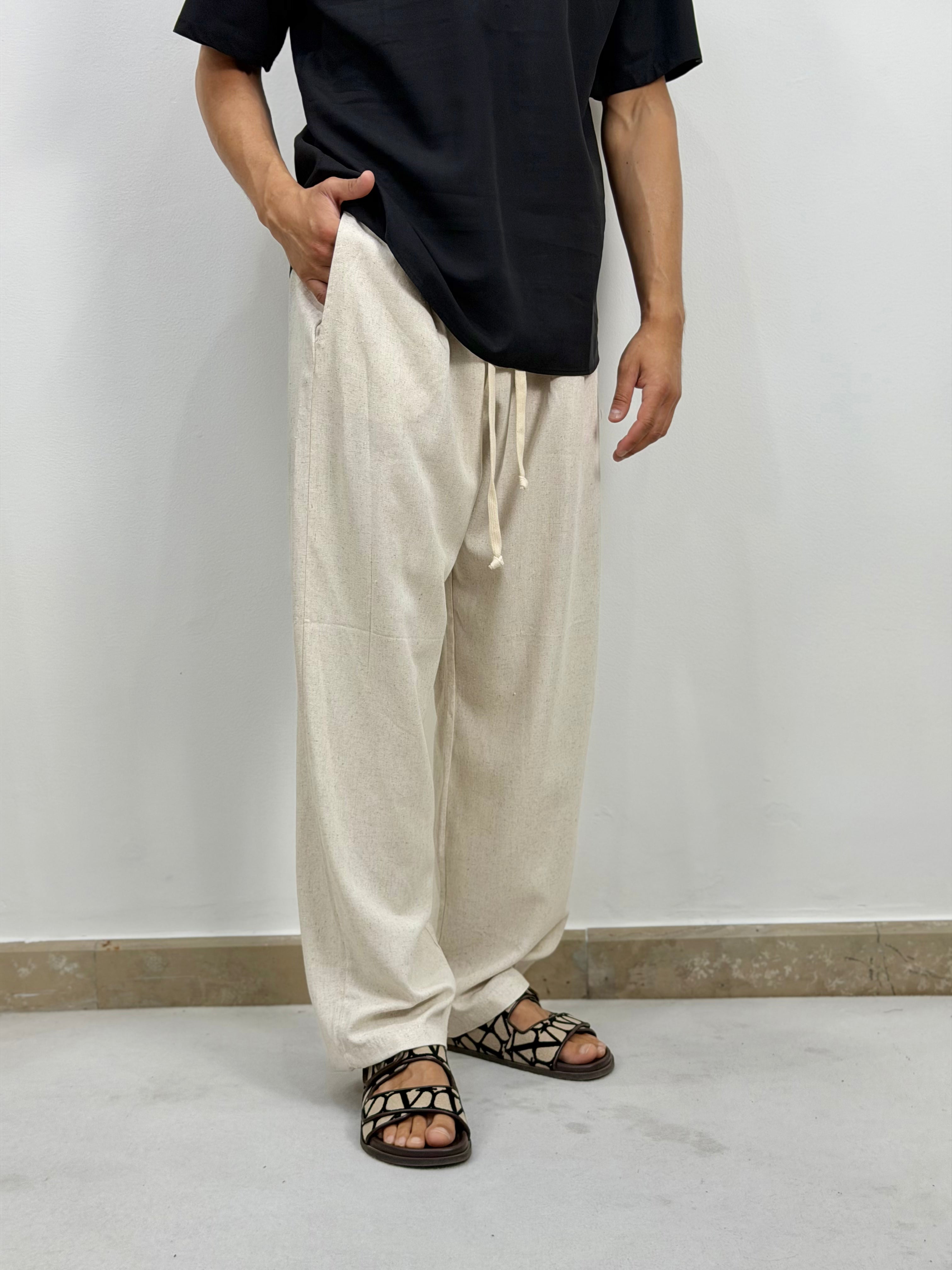 PANTALACCIO IN LINO
