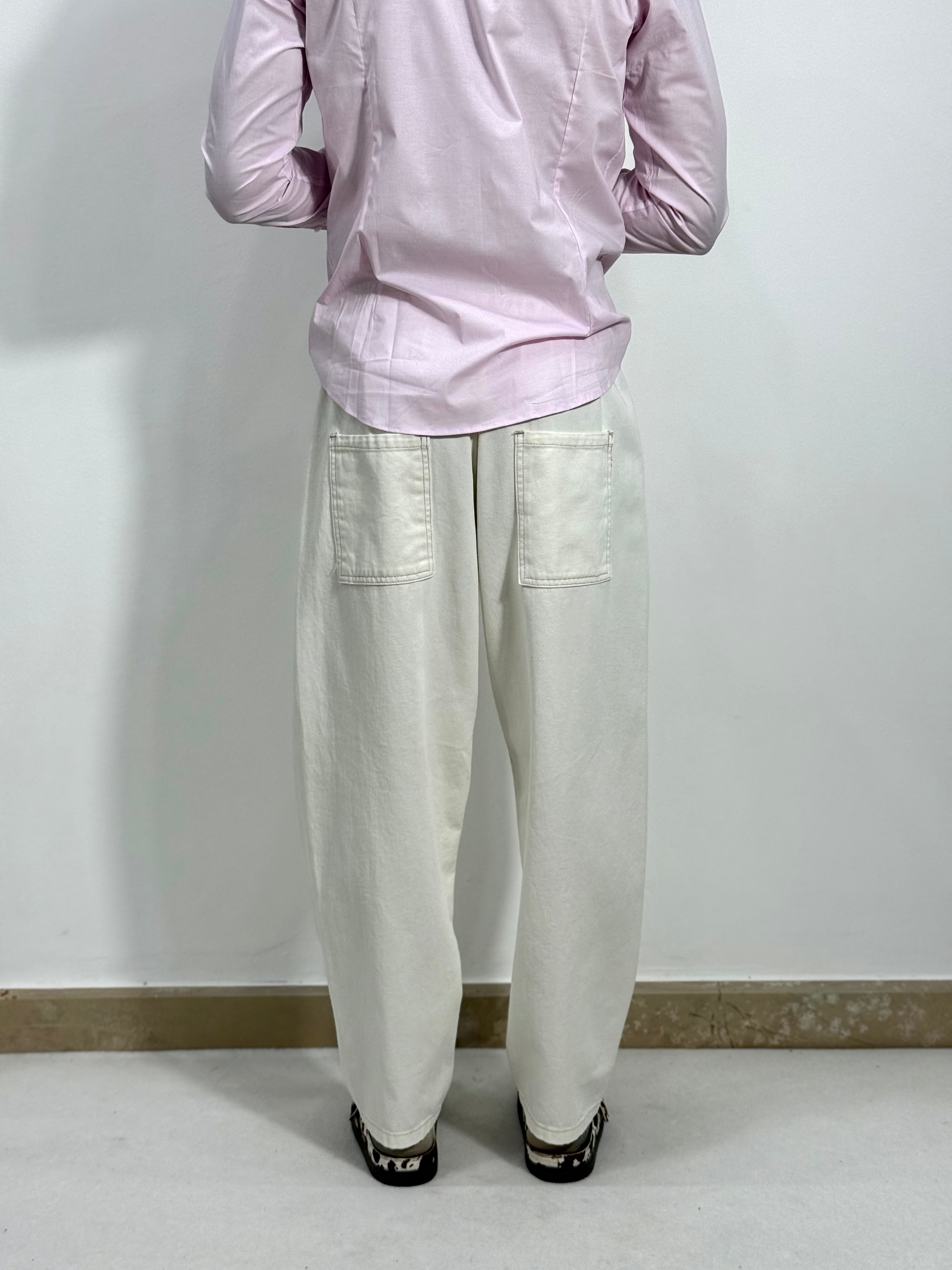 WHITE DENIM BAGGY