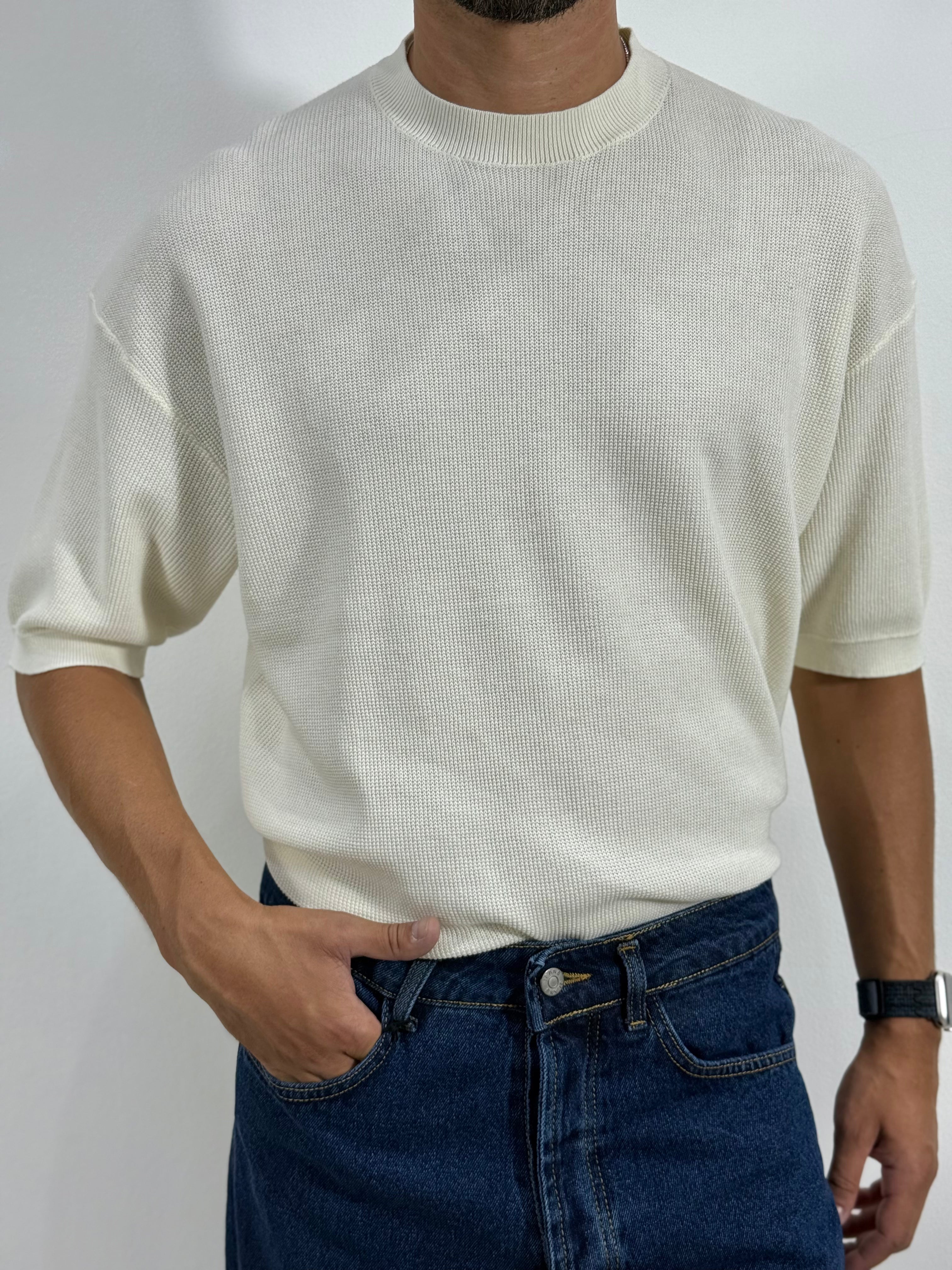 MAGLIA IN TRAMA PIQUET