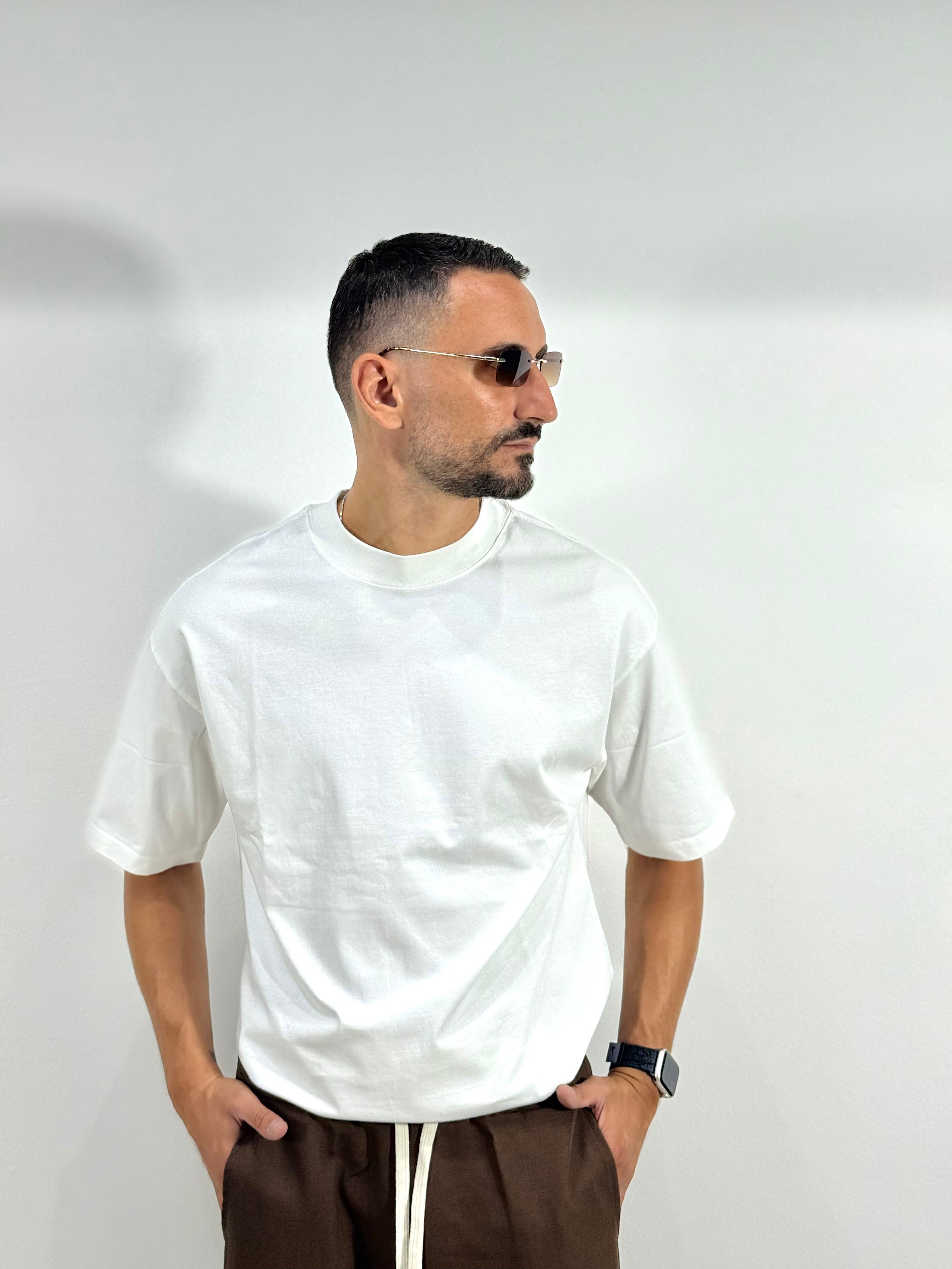 T SHIRT CROP MEZZOCOLLO