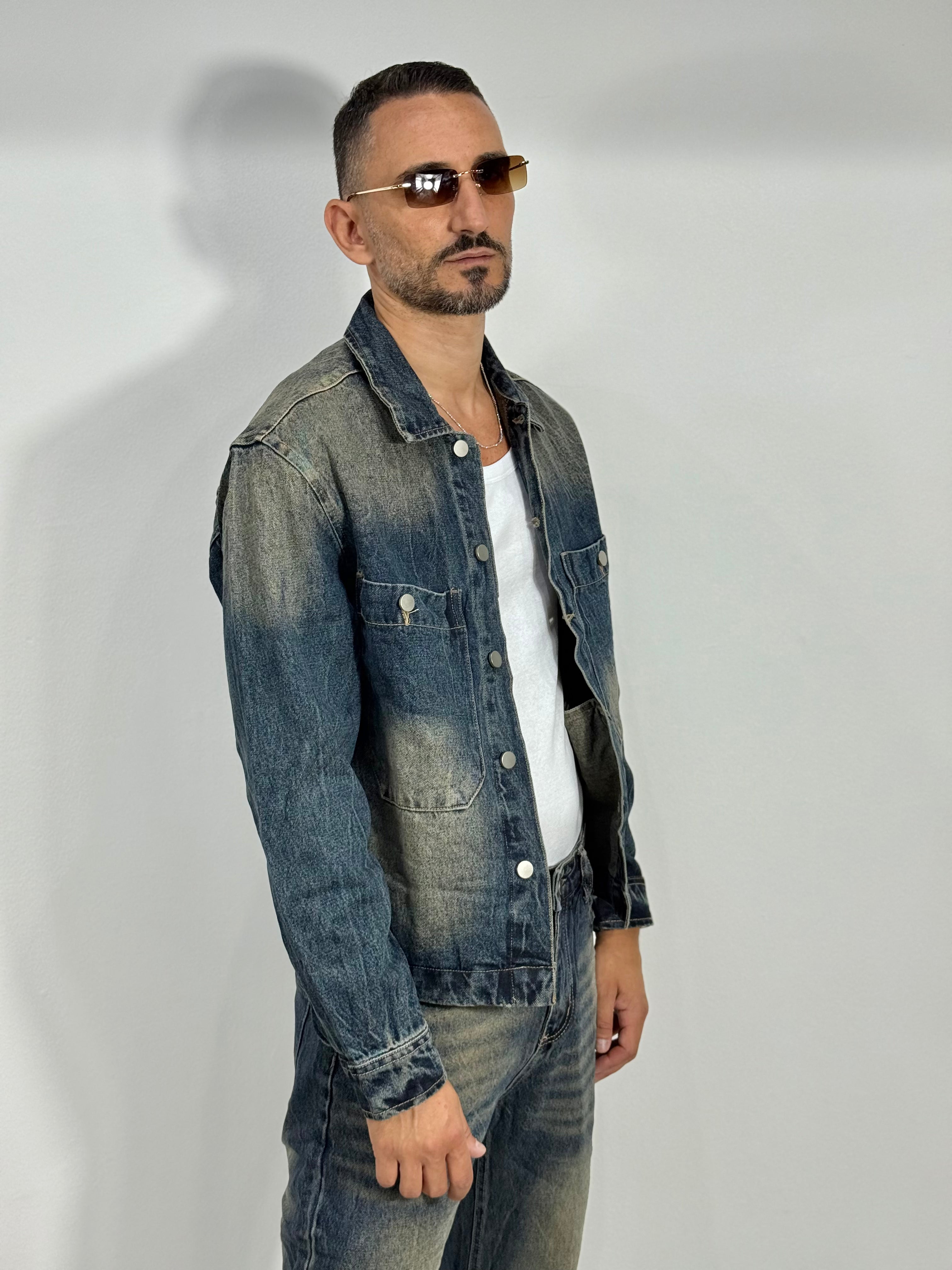 COORDINATO IN DENIM SABBIATO