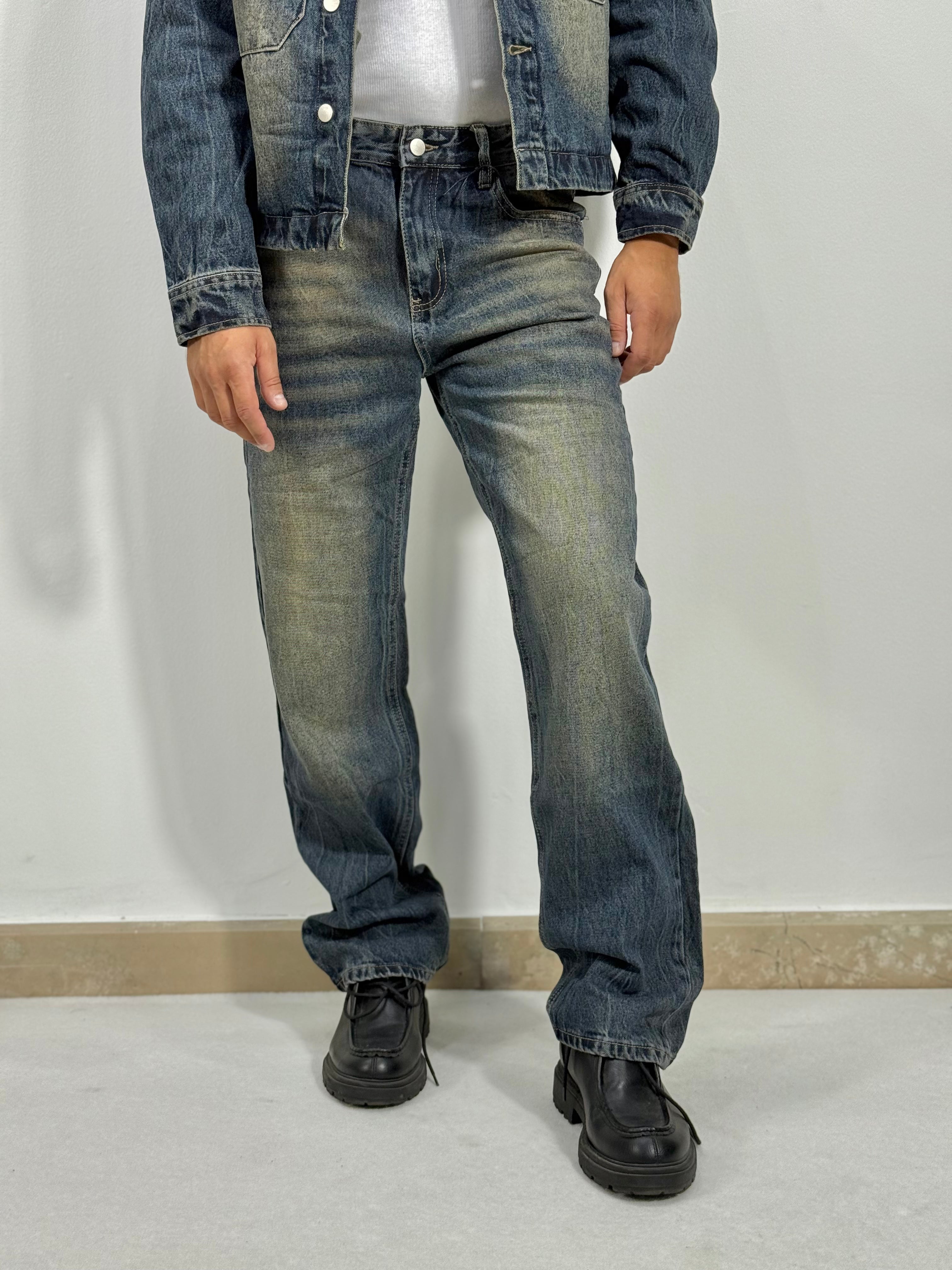 COORDINATO IN DENIM SABBIATO
