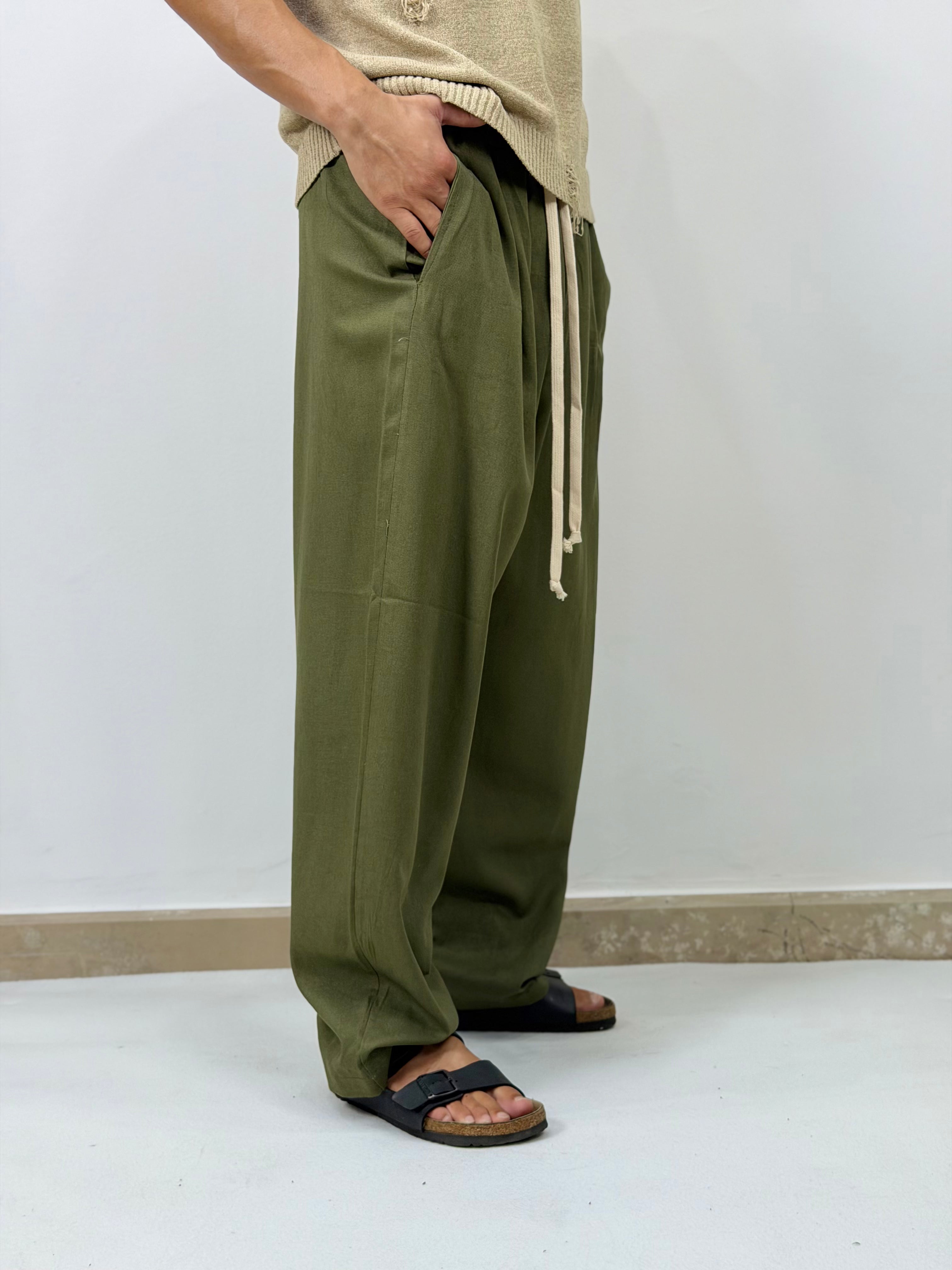 PANTALACCIO IN LINO