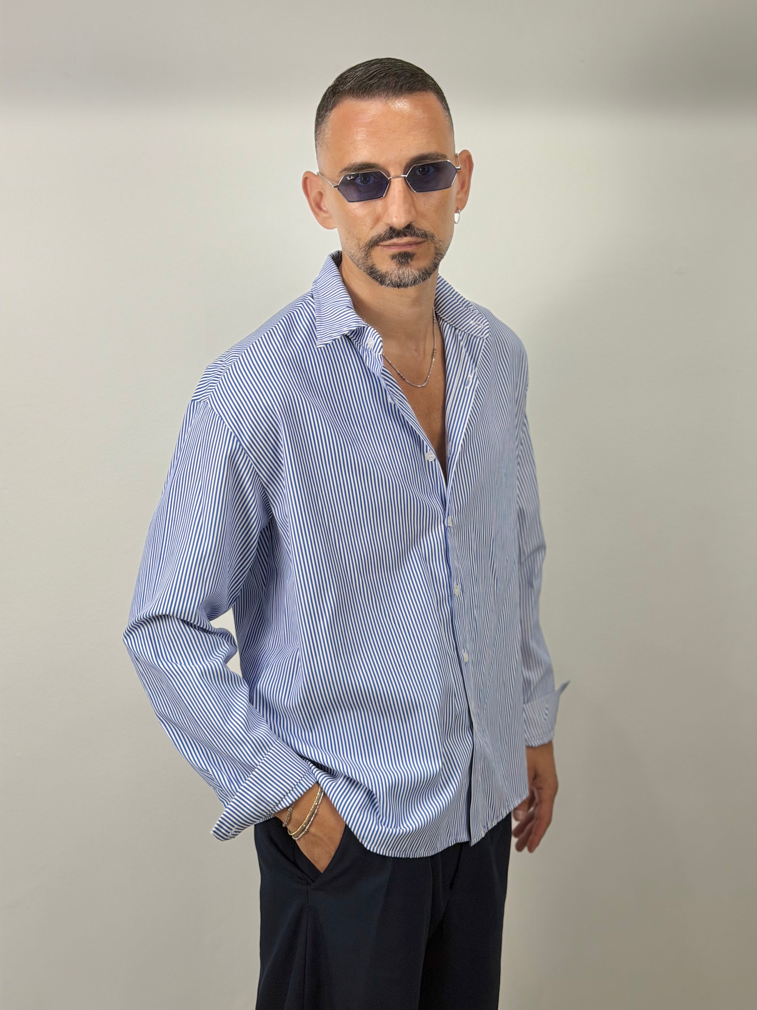 CAMICIA RIGATA OVER