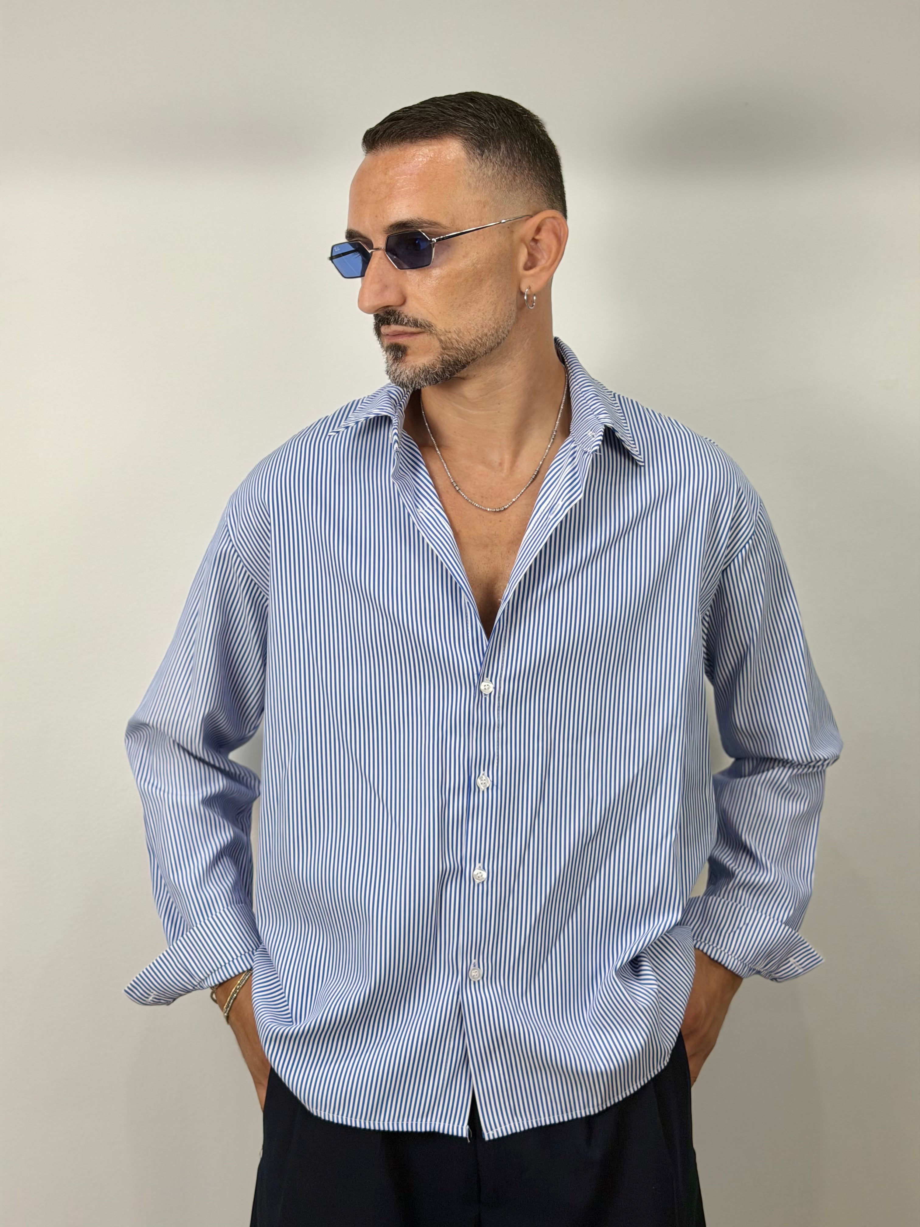 CAMICIA RIGATA OVER