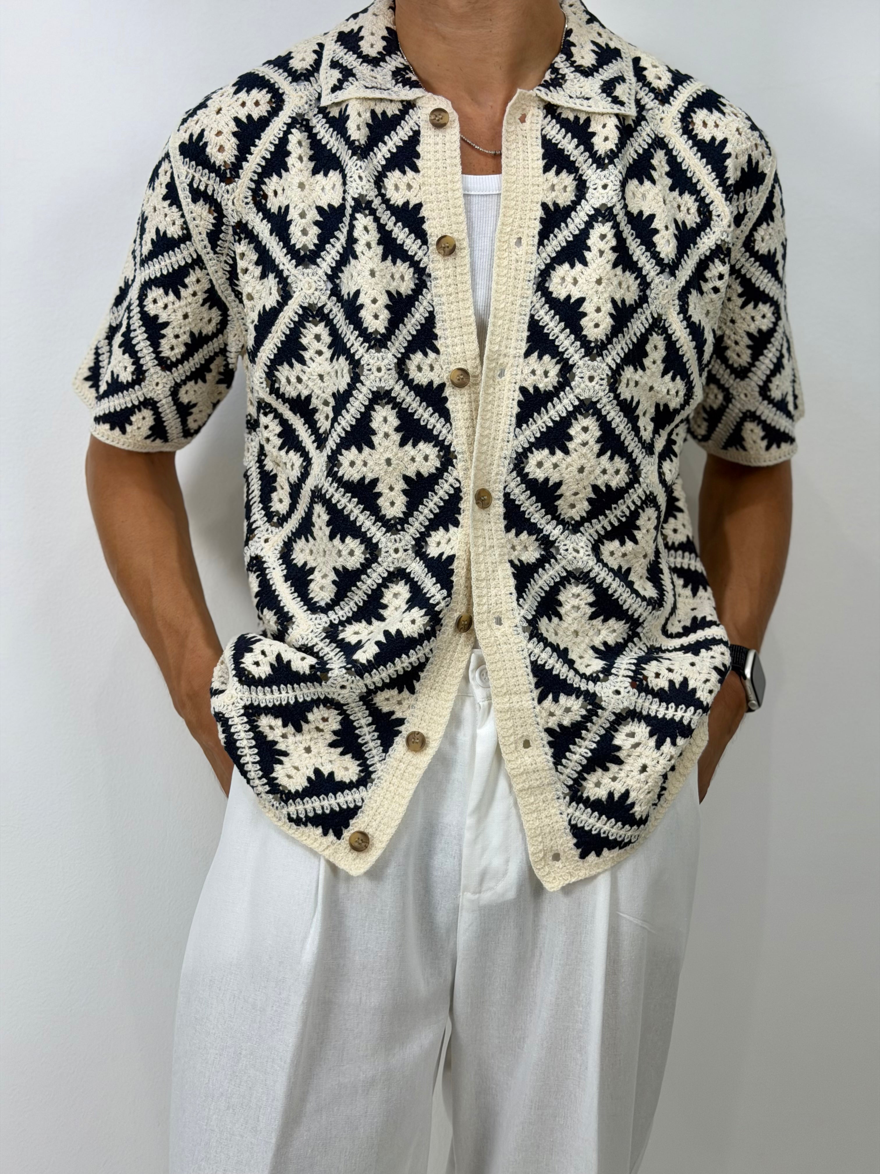CAMICIA MACRAME