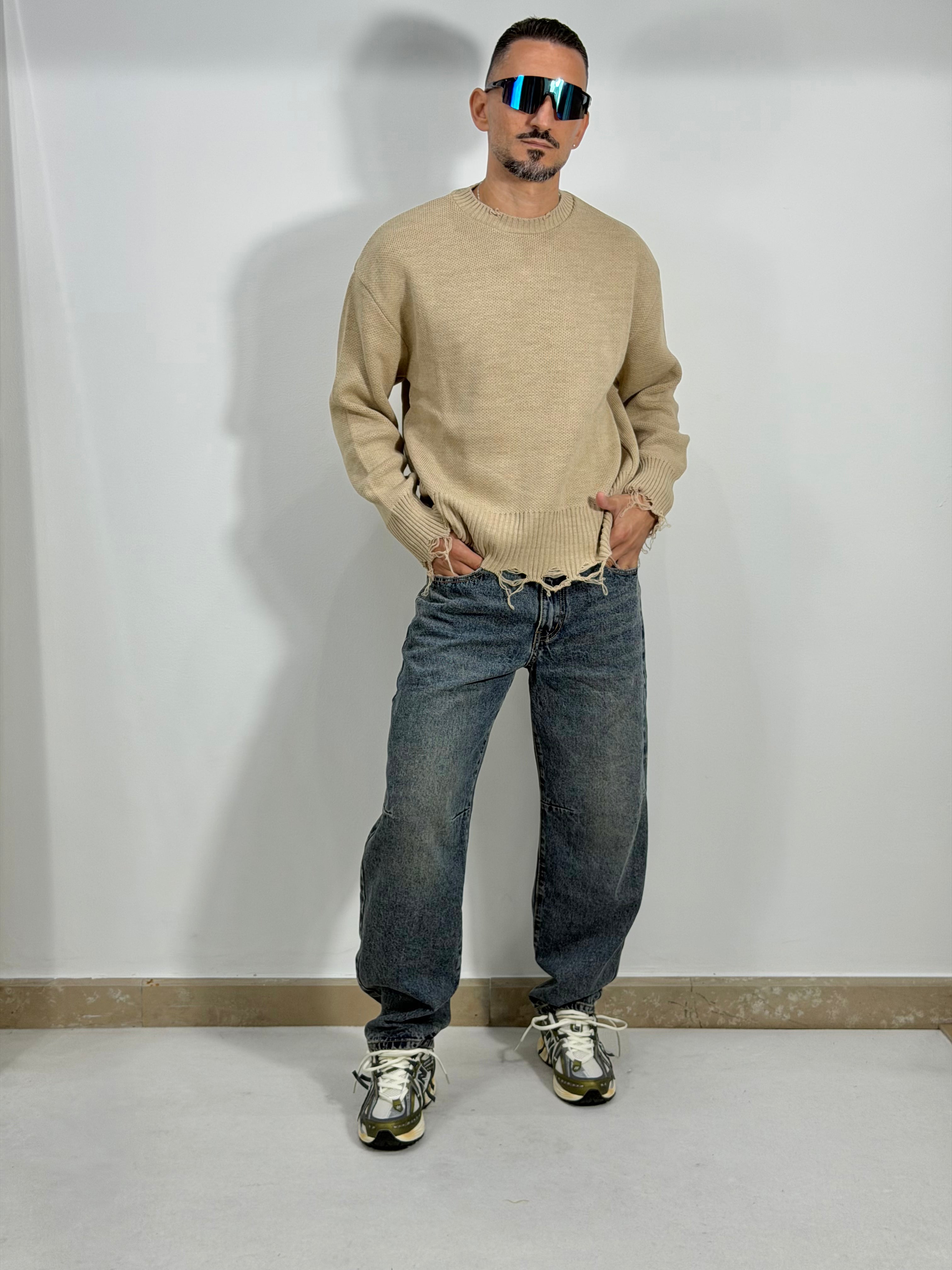 DENIM BAGGY SABBIATO
