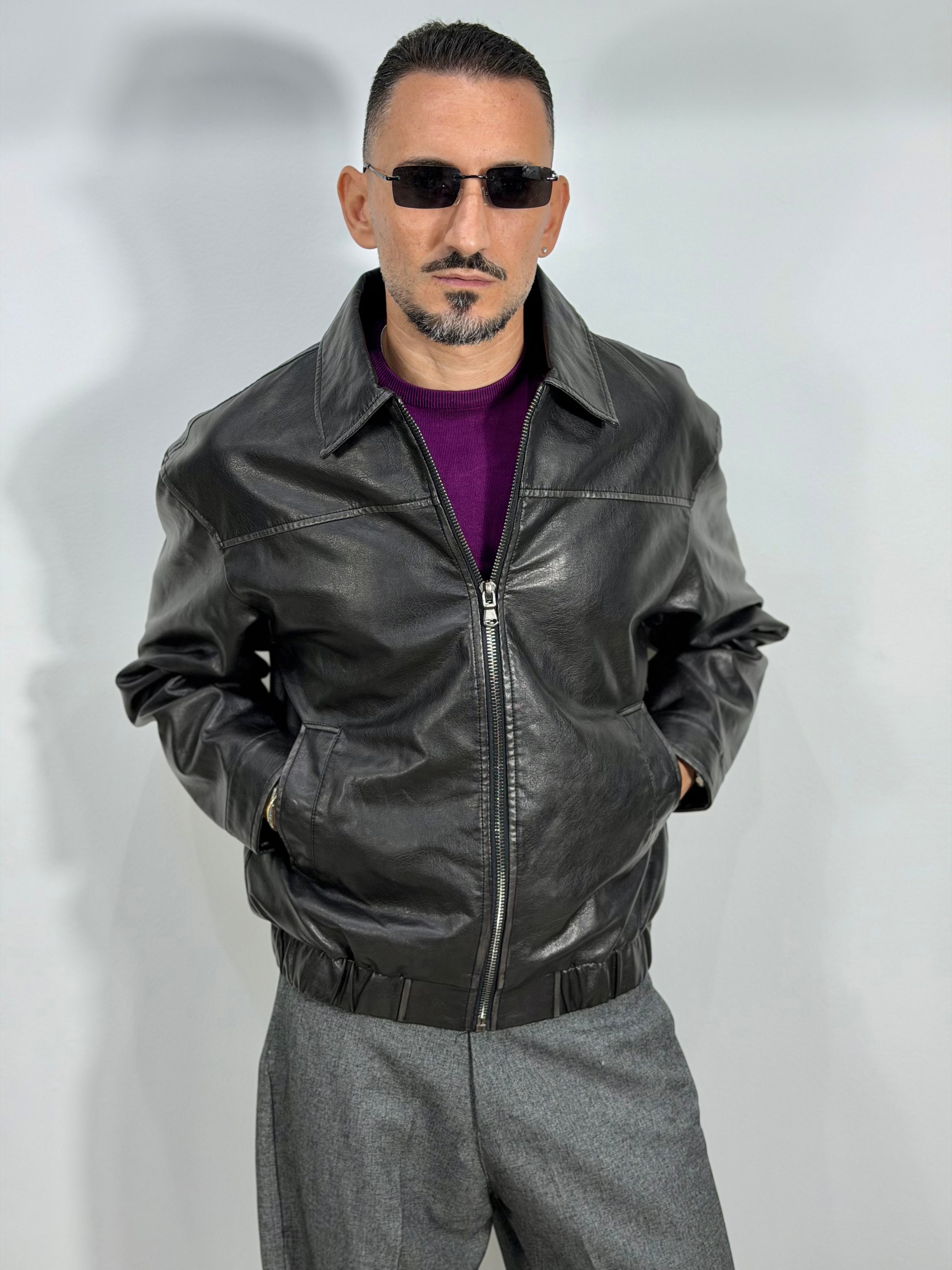 GIACCA ECOPELLE CROP
