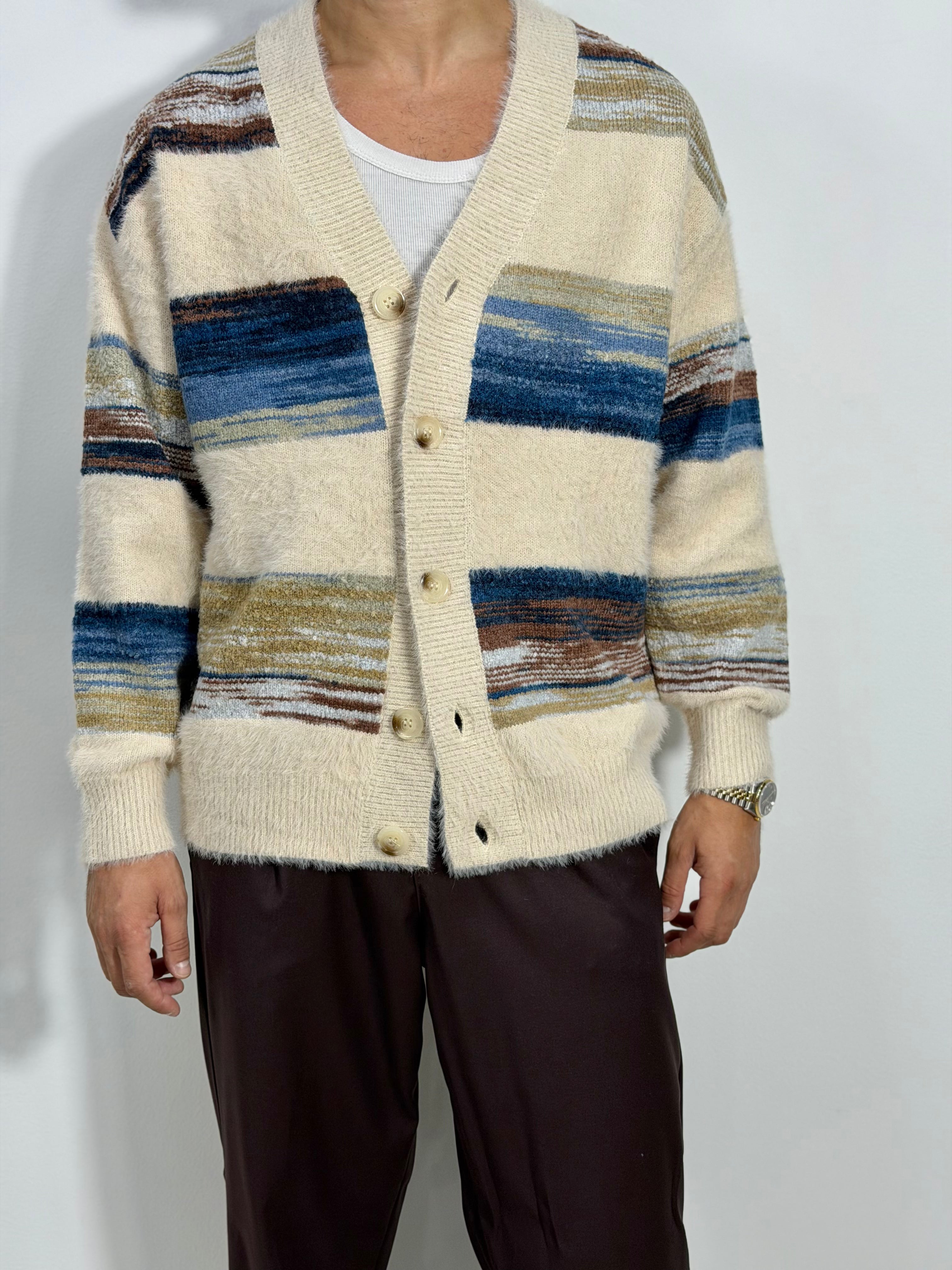 CARDIGAN RIGATO MOHAIR