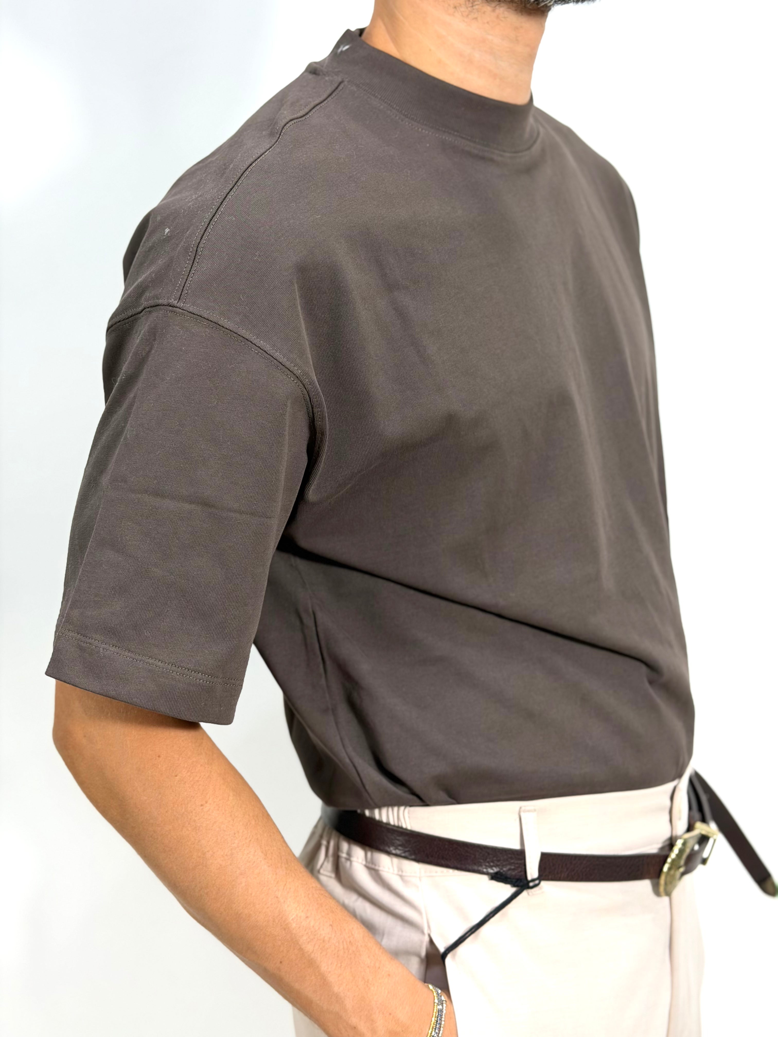 T SHIRT CROP MEZZOCOLLO