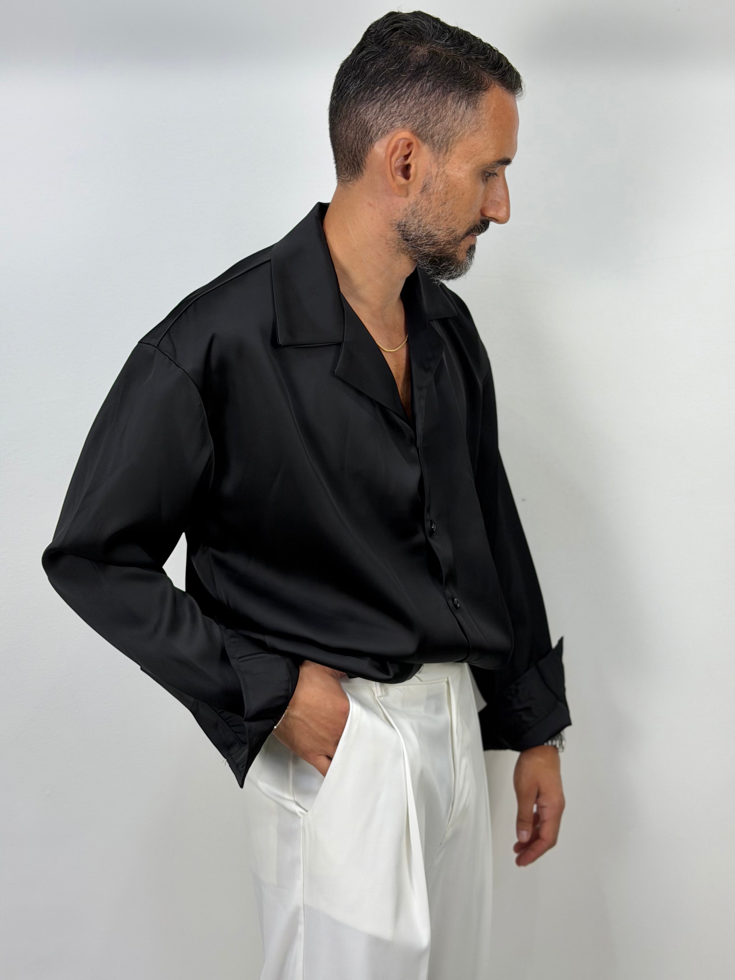CAMICIA EFFETTO RASO