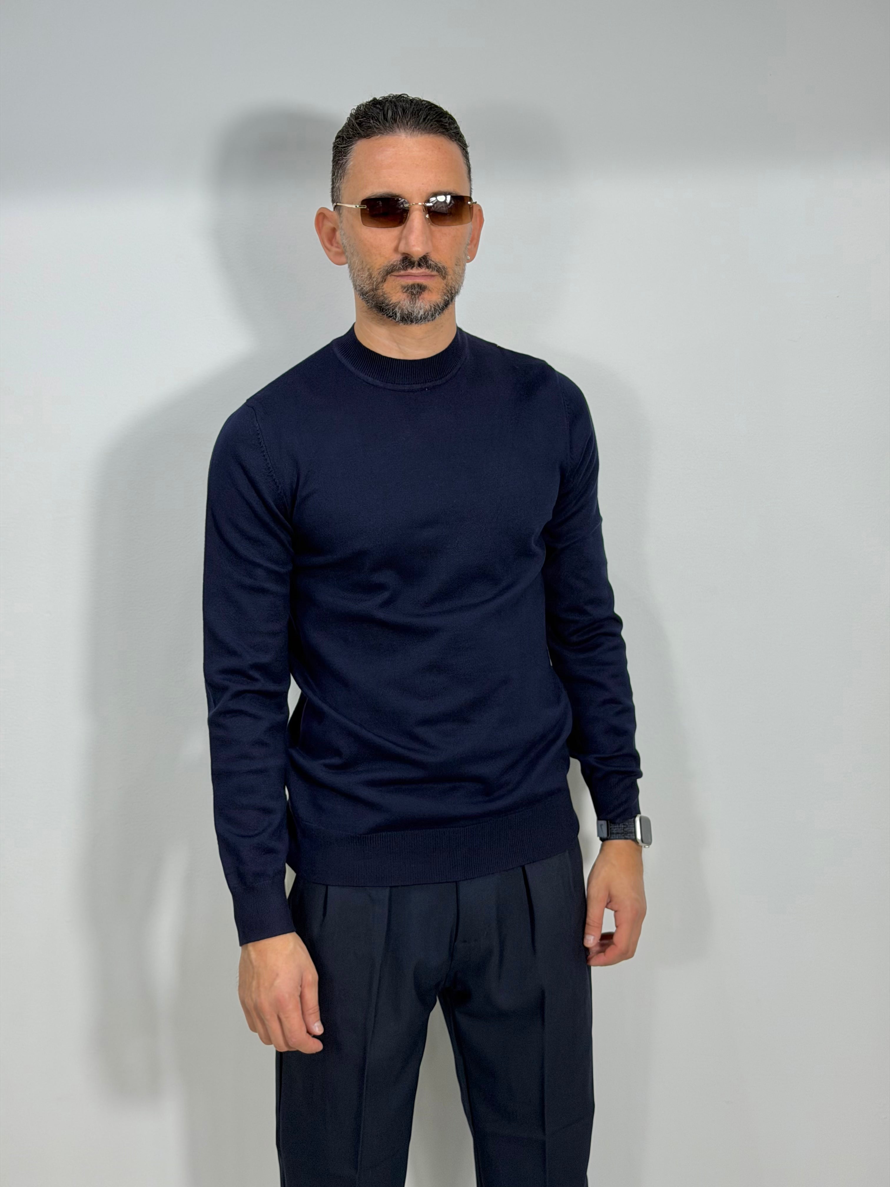 PULLOVER MEZZO COLLO