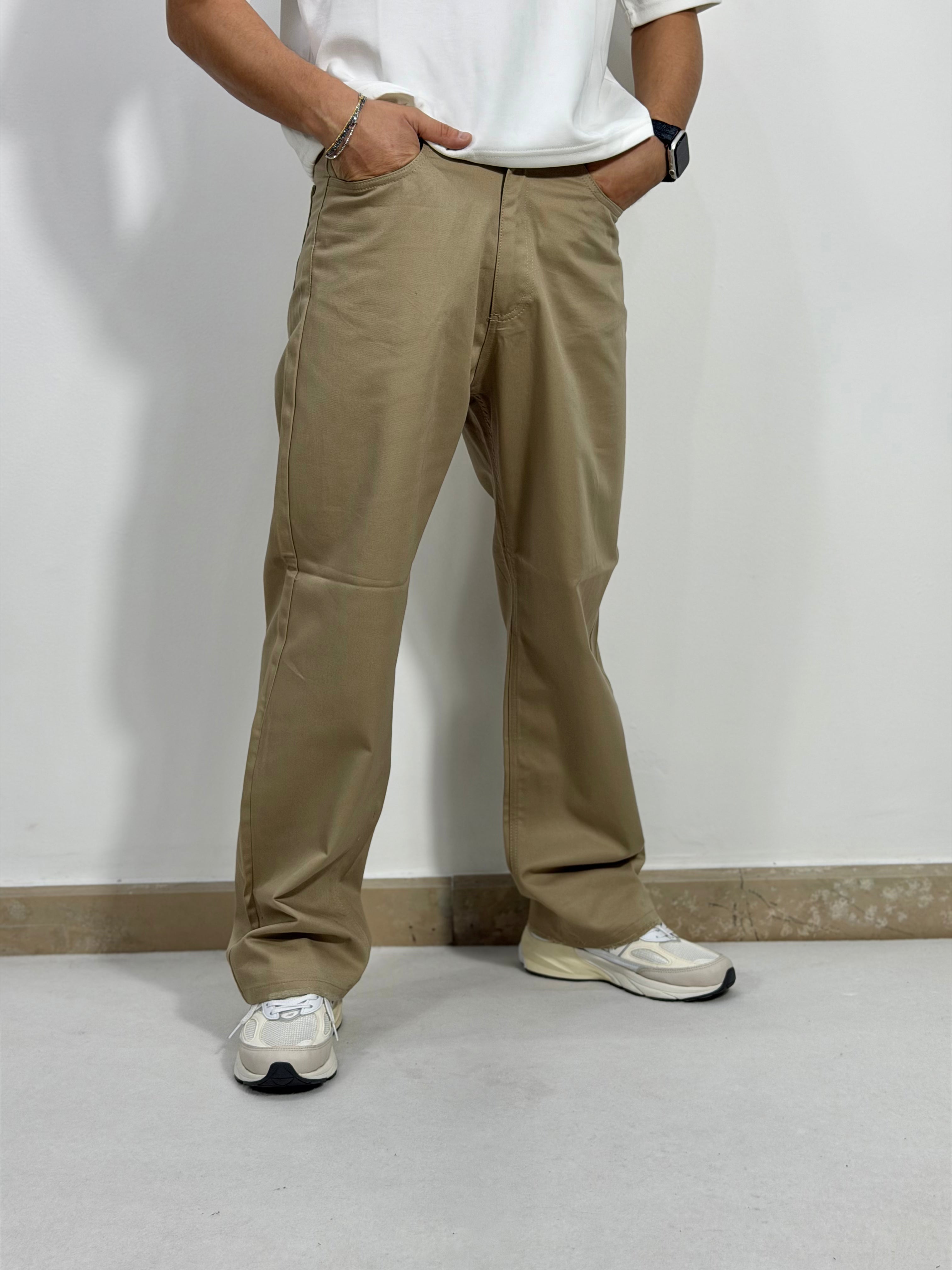 PANTALONI OVER IN COTONE