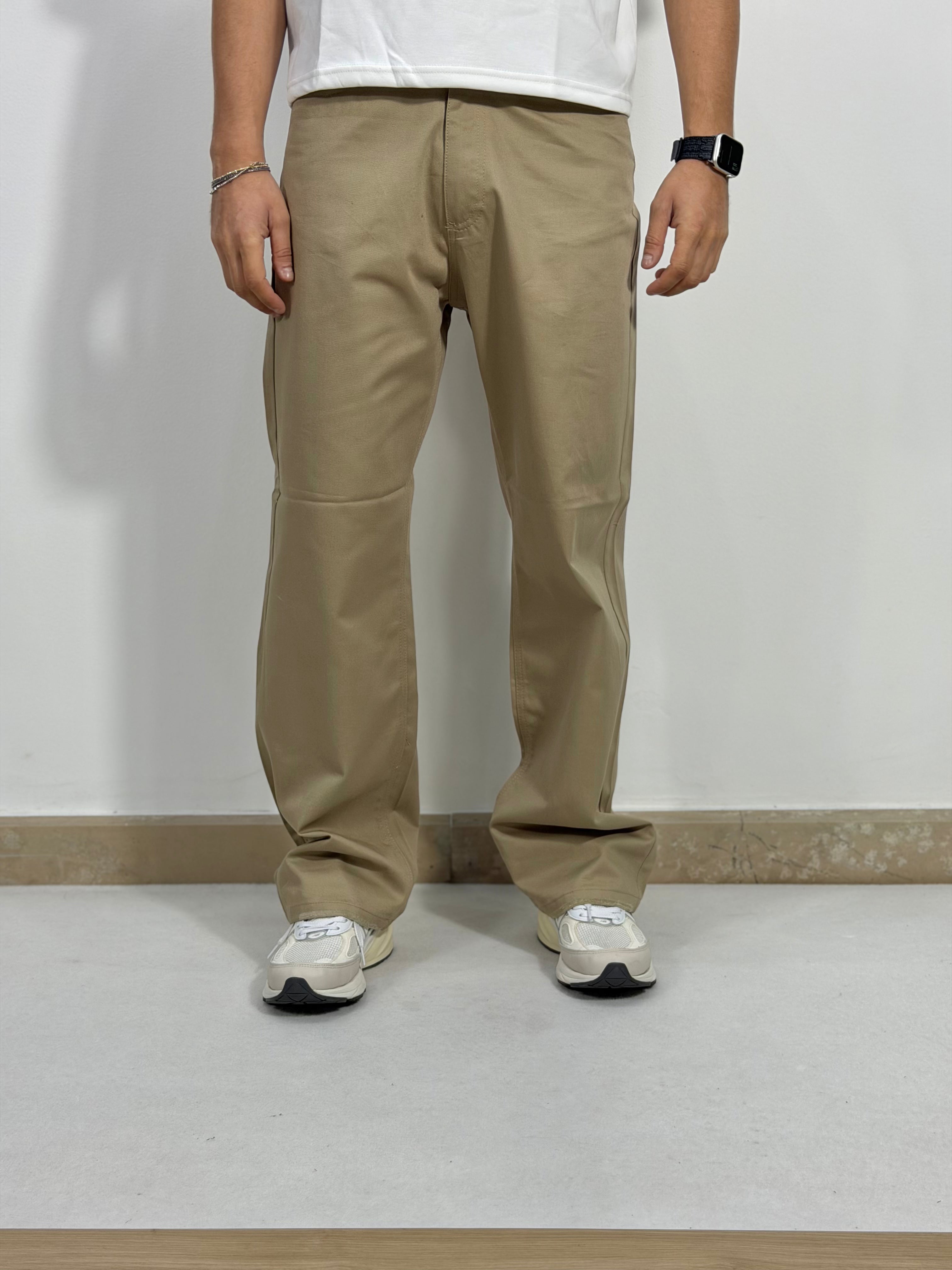 PANTALONI OVER IN COTONE