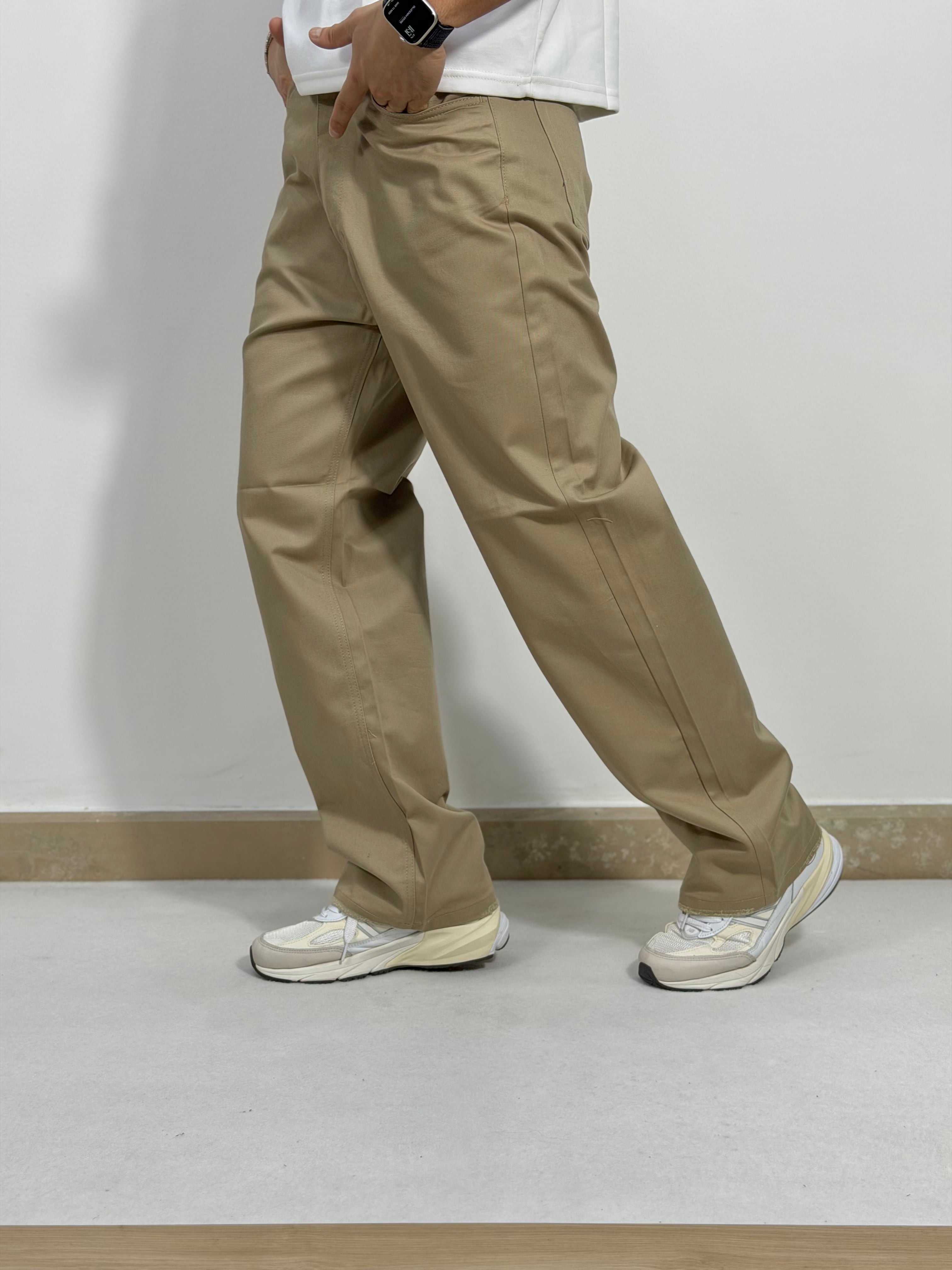 PANTALONI OVER IN COTONE