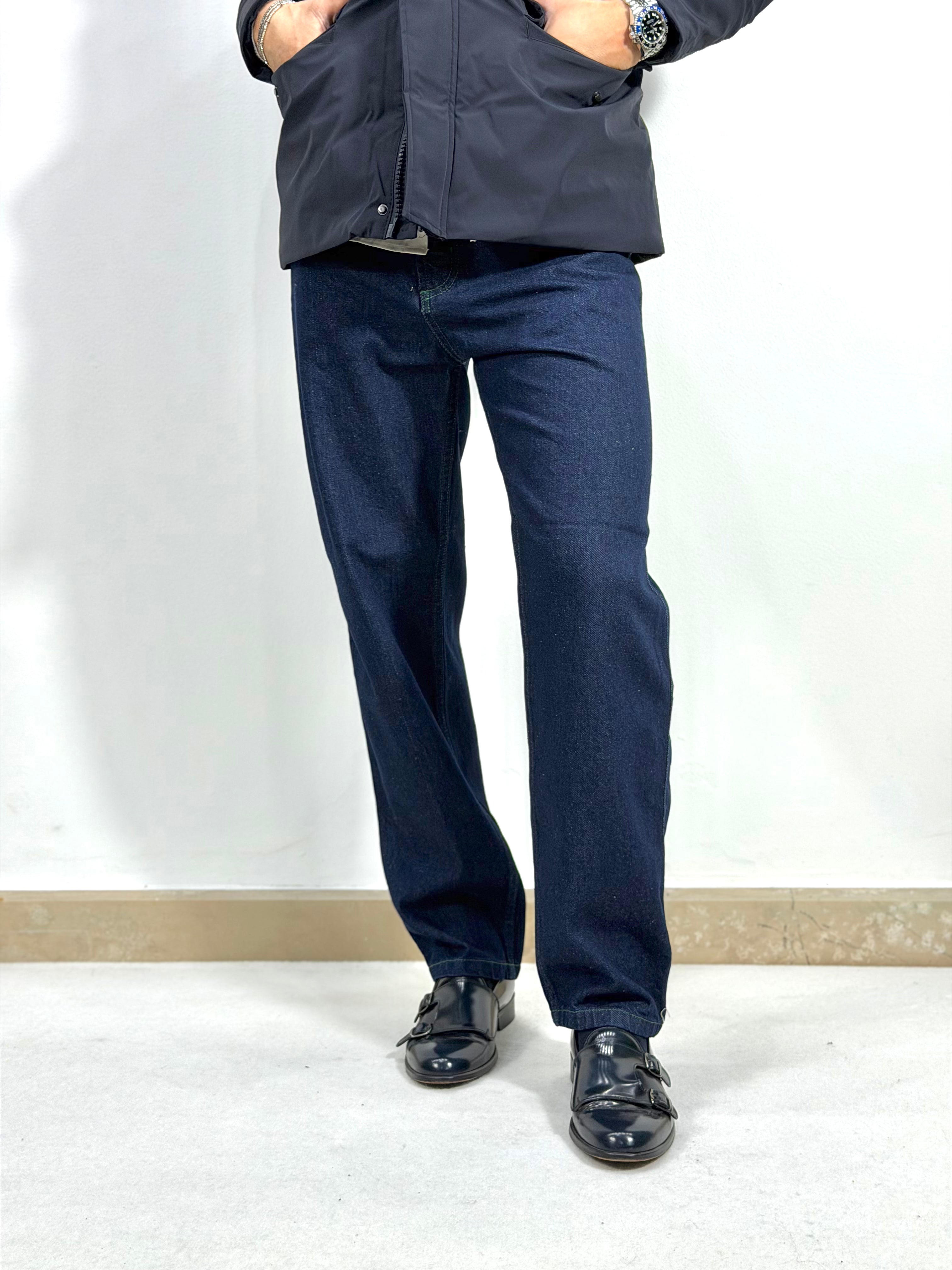 DENIM CON CUCITURE VERDI