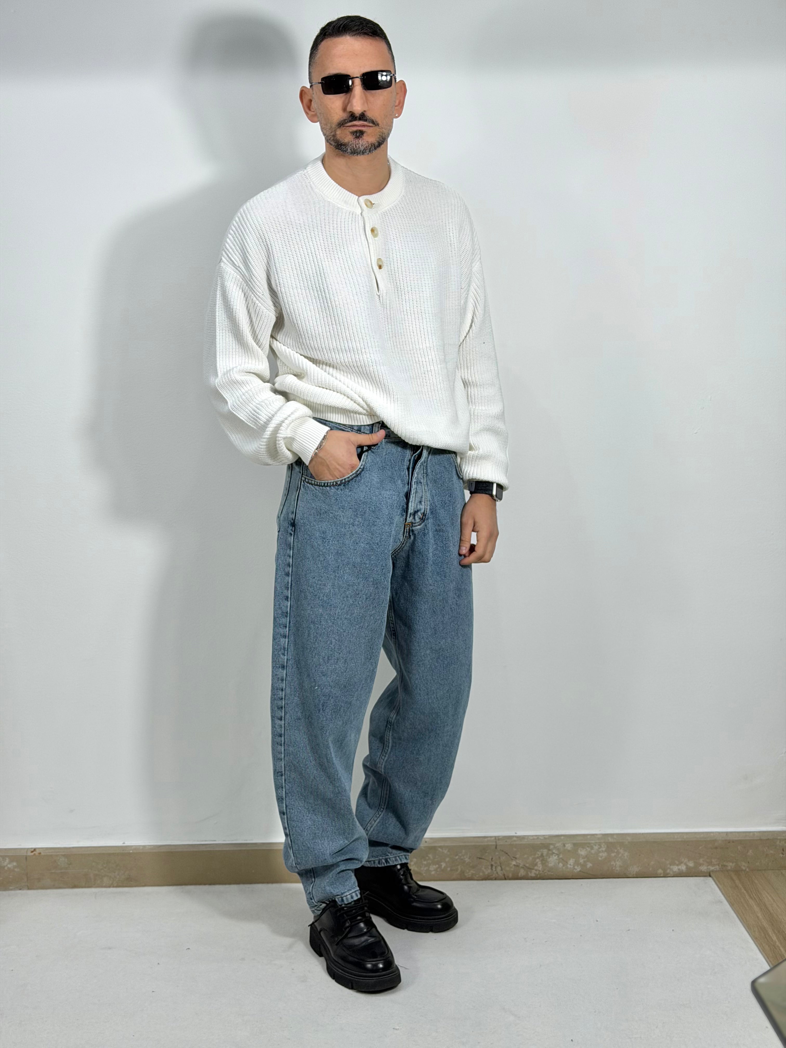 DENIM BAGGY CHIARO