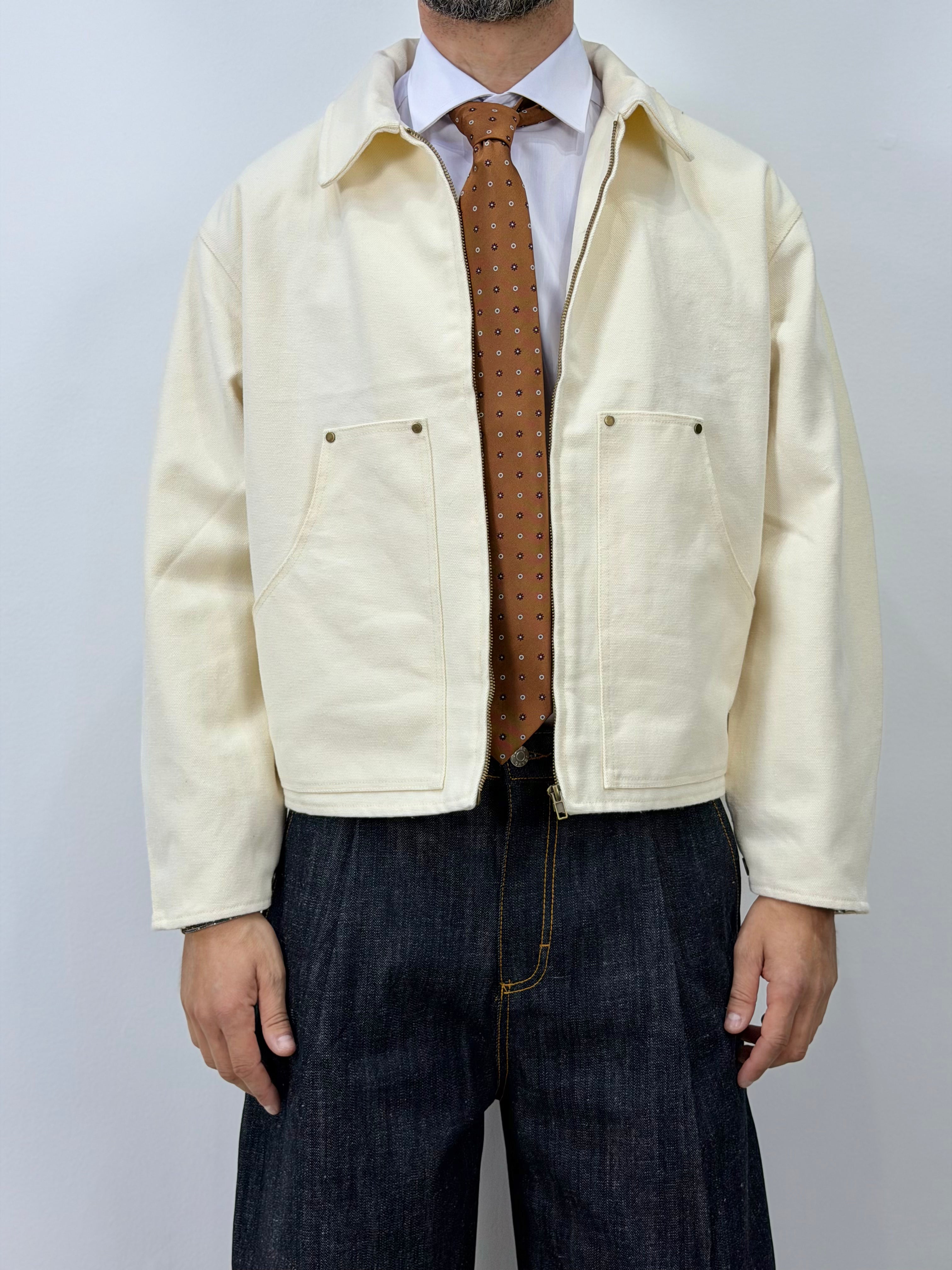 GIACCA CROP IN DENIM