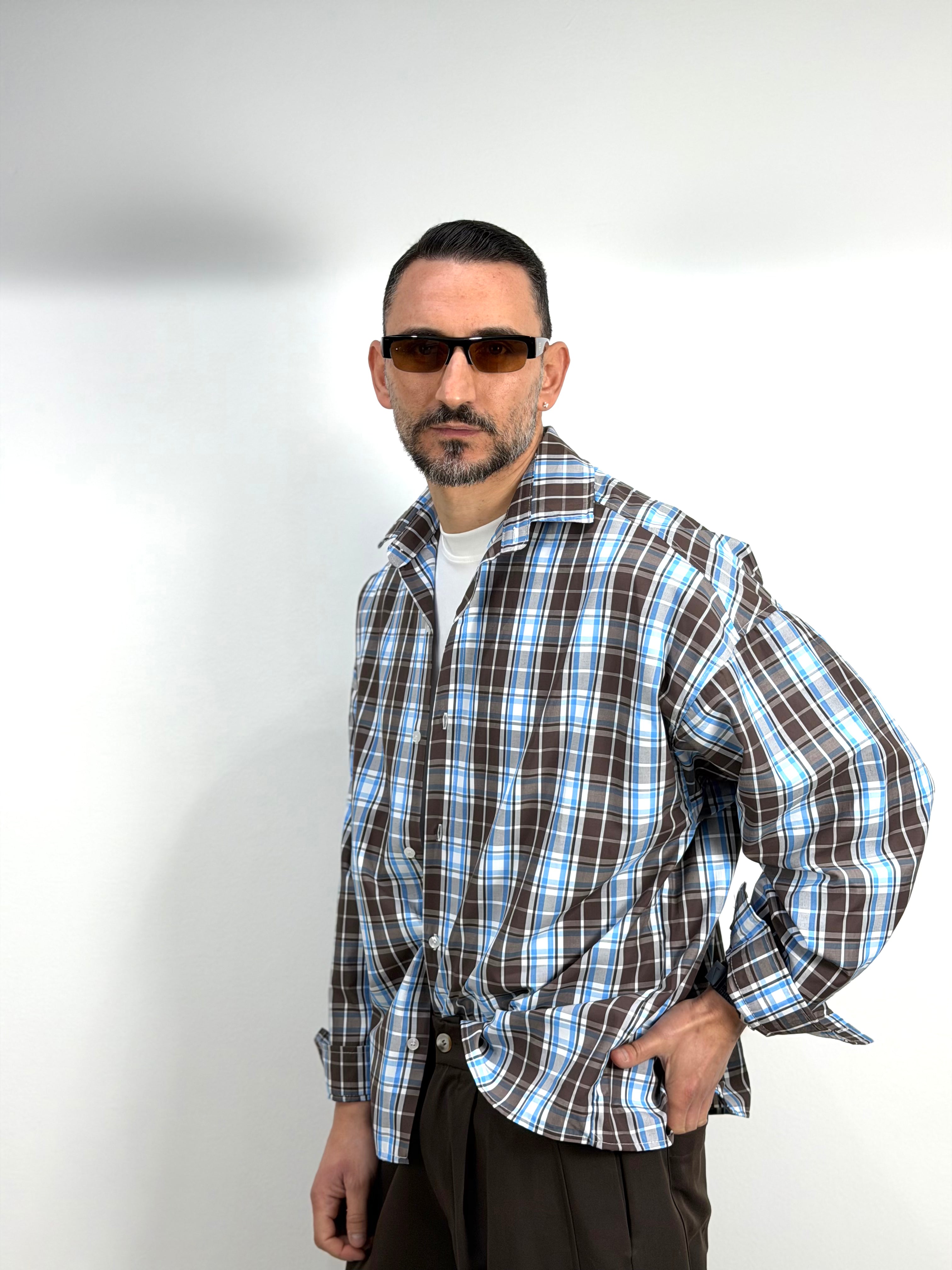 CAMICIA A QUADRI OVER