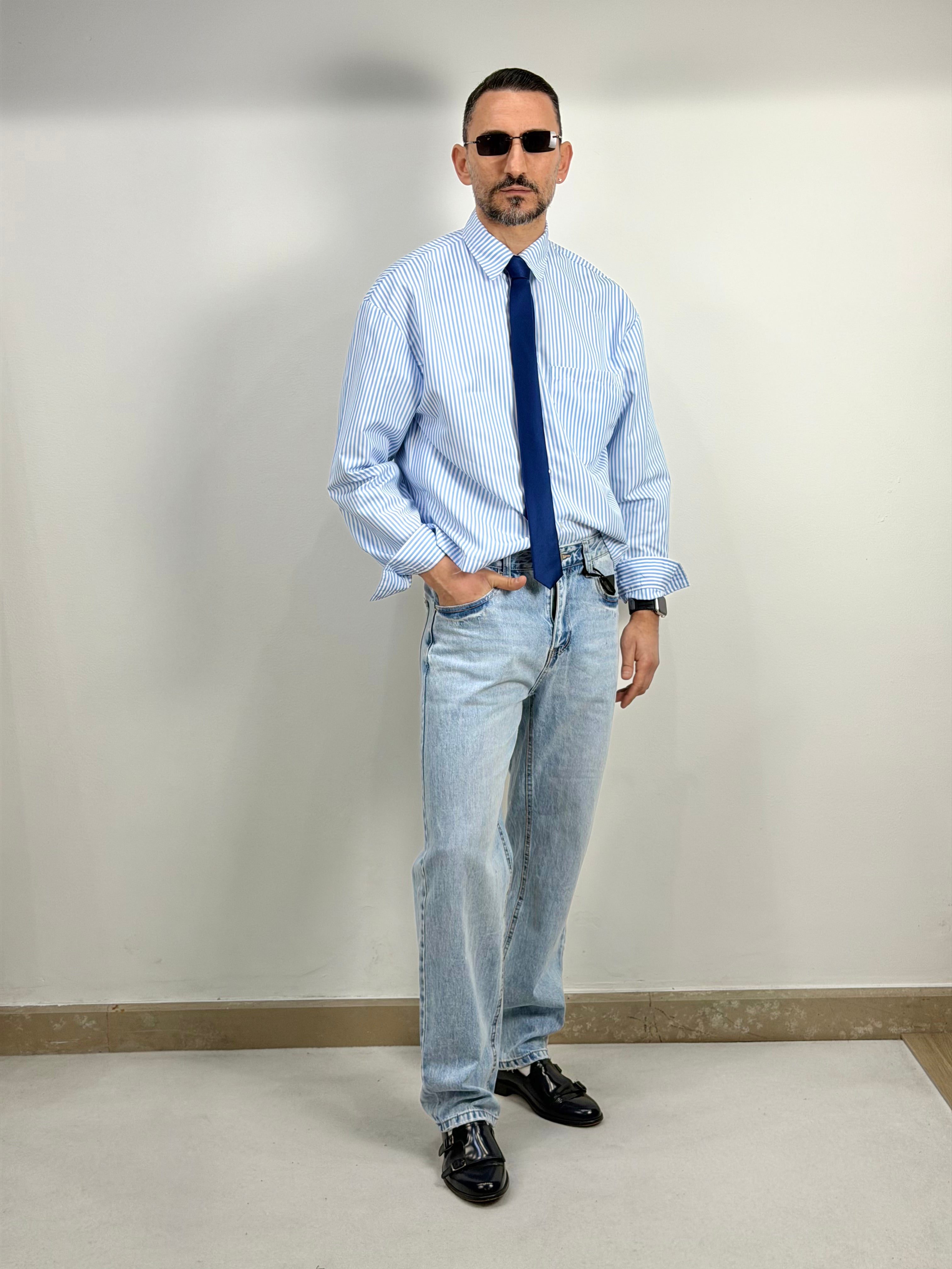 DENIM IN TELA FISSA SKY