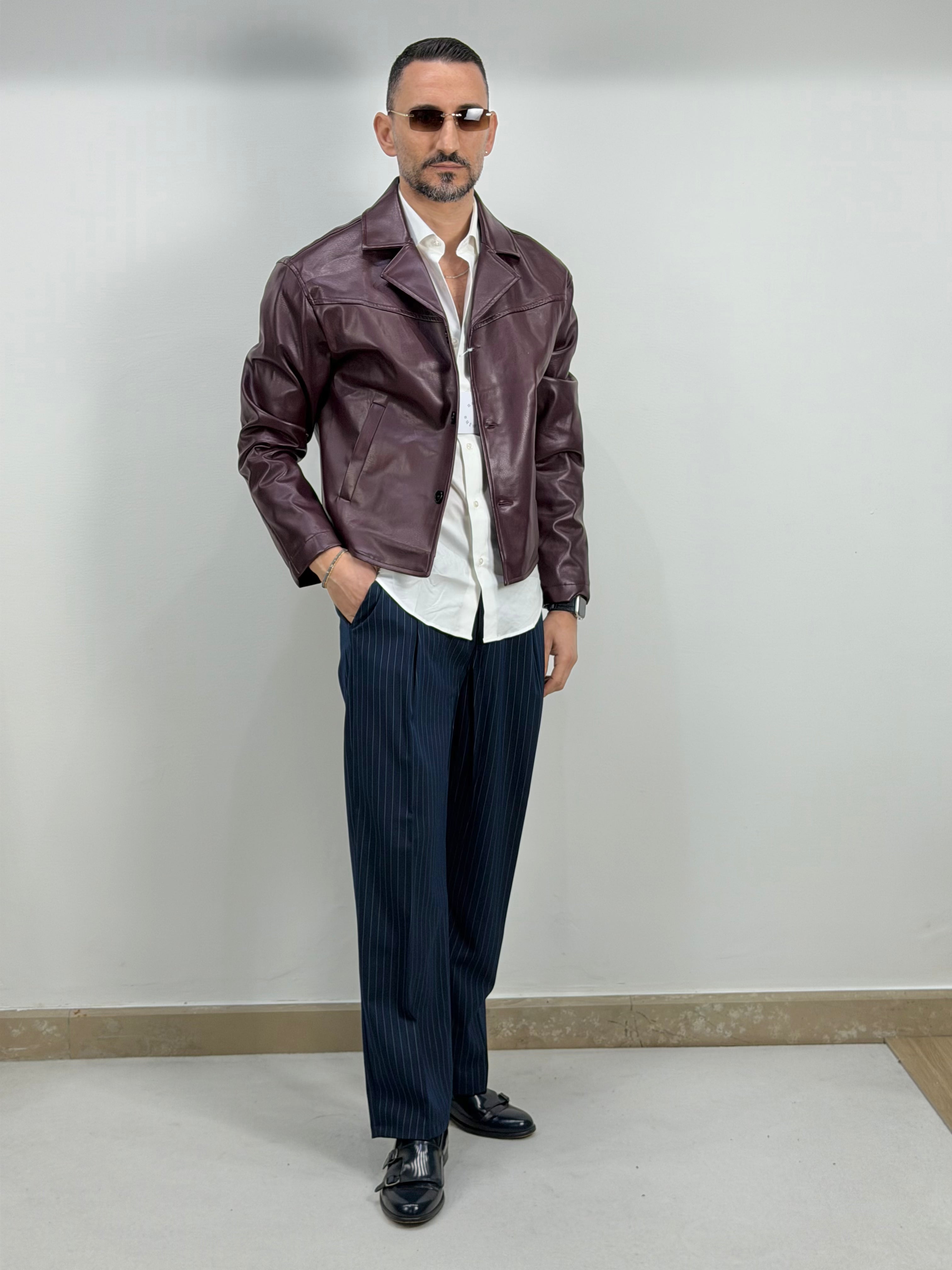 BOARD JACKET IN ECOPELLE