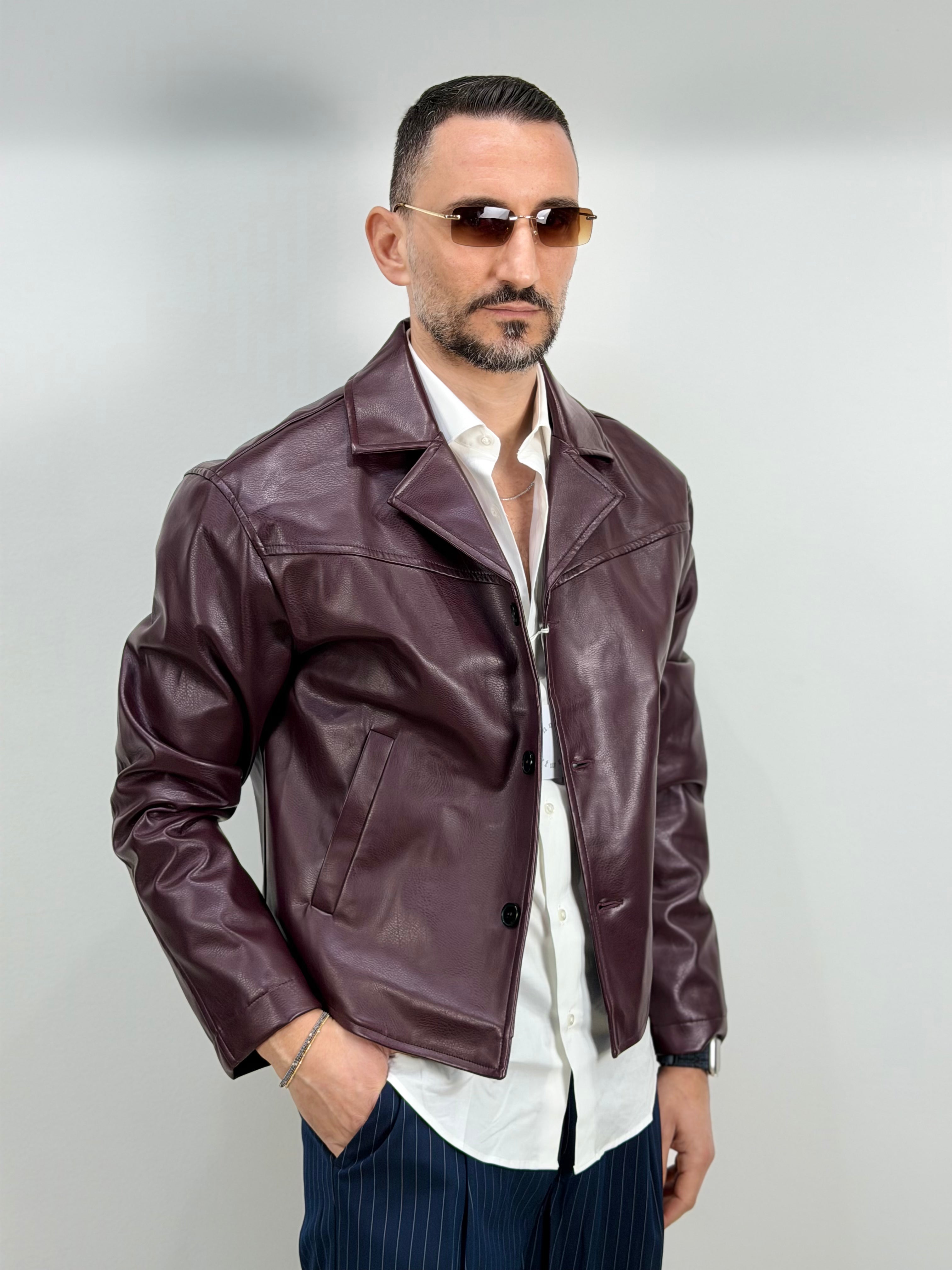 BOARD JACKET IN ECOPELLE